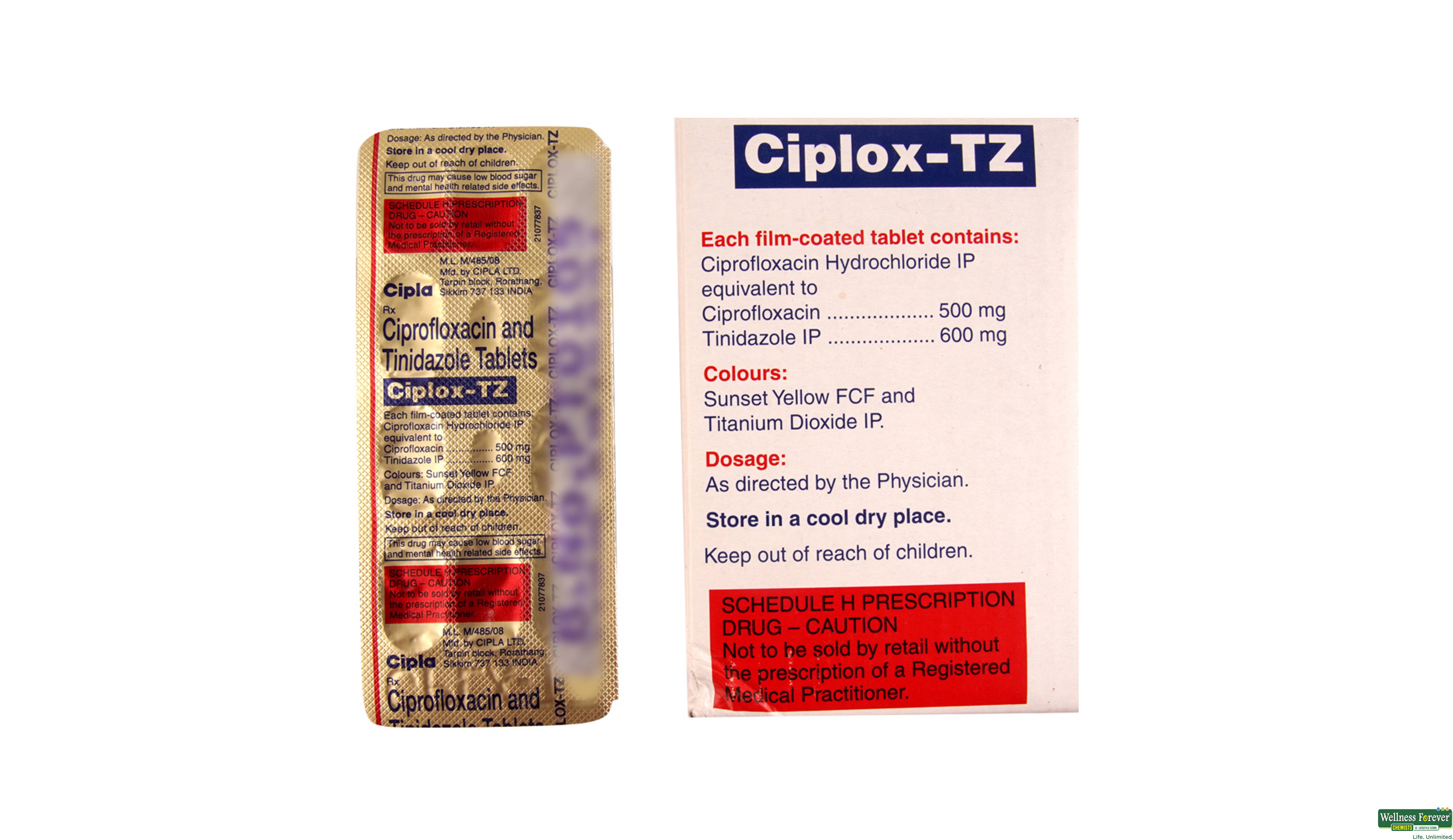 CIPLOX-TZ 10TAB- 2, 10TAB, 