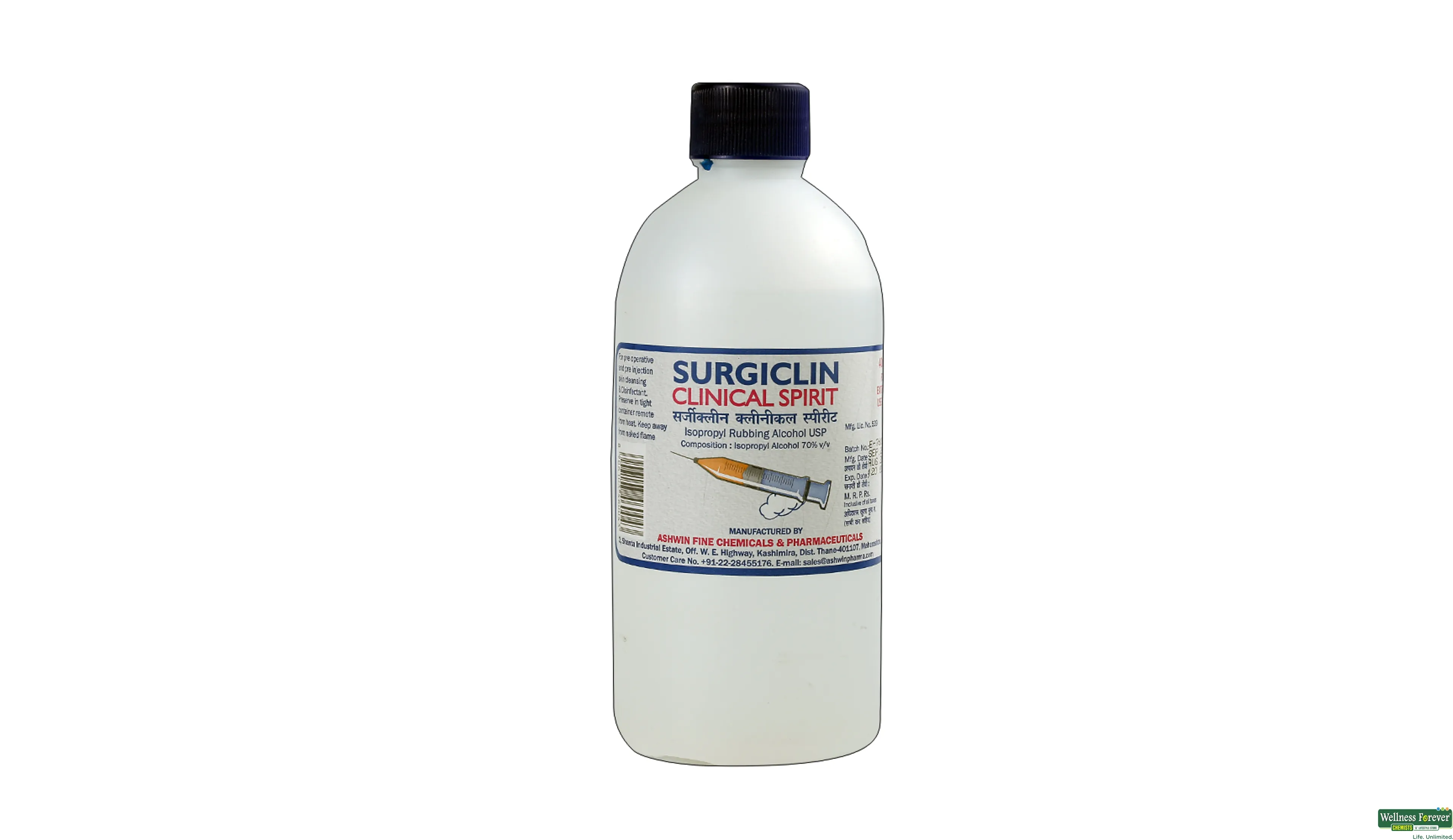 SURGICLIN SPIRIT ASHWIN 400ML- 1, 400ML, 