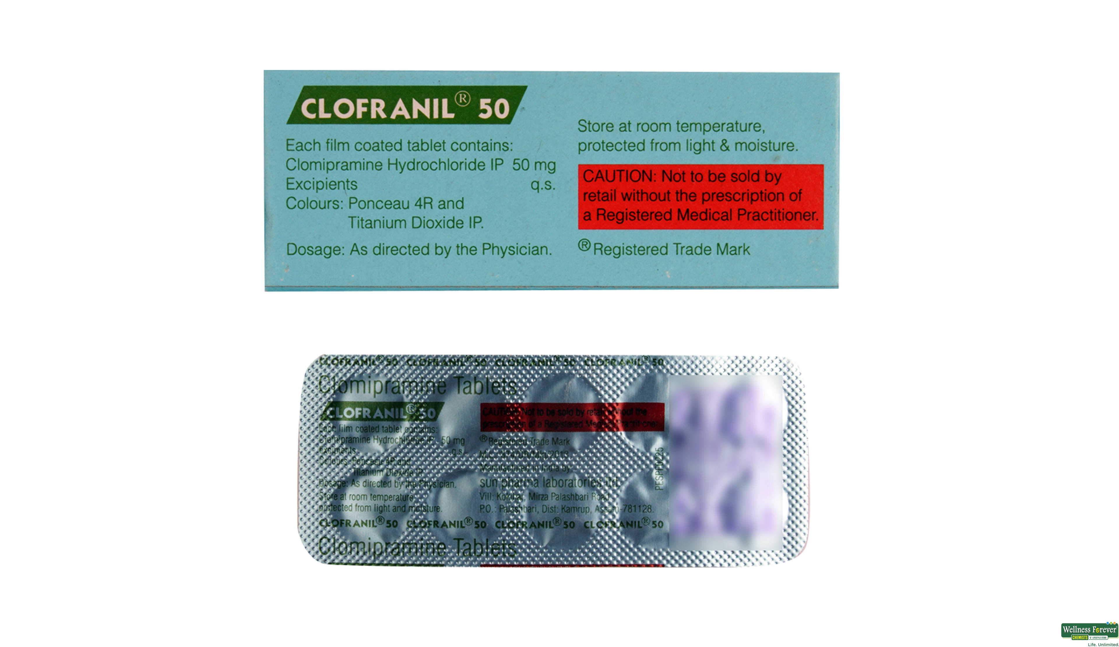 CLOFRANIL 50MG 10TAB- 2, 10TAB, 