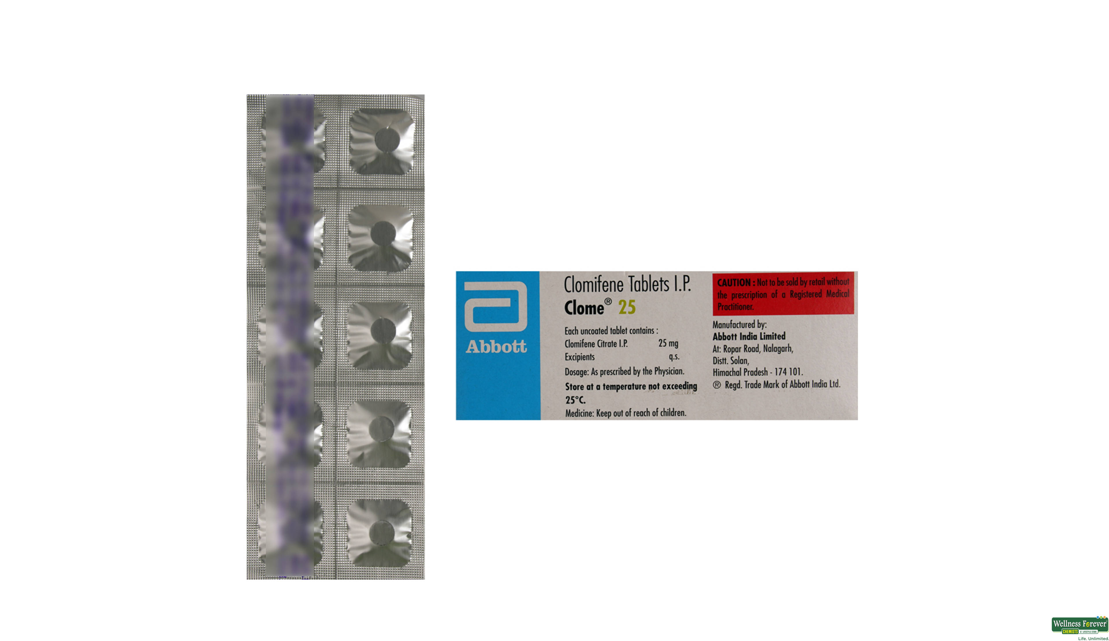 CLOME 25MG 10TAB- 3, 10TAB, 