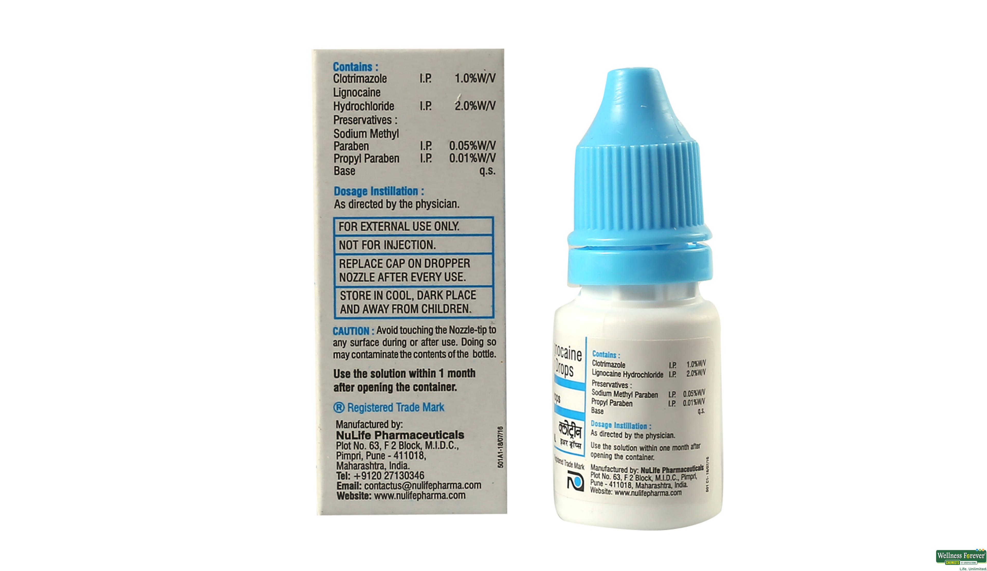 CLOTRIN EAR/DROP 10ML- 2, 10ML, null