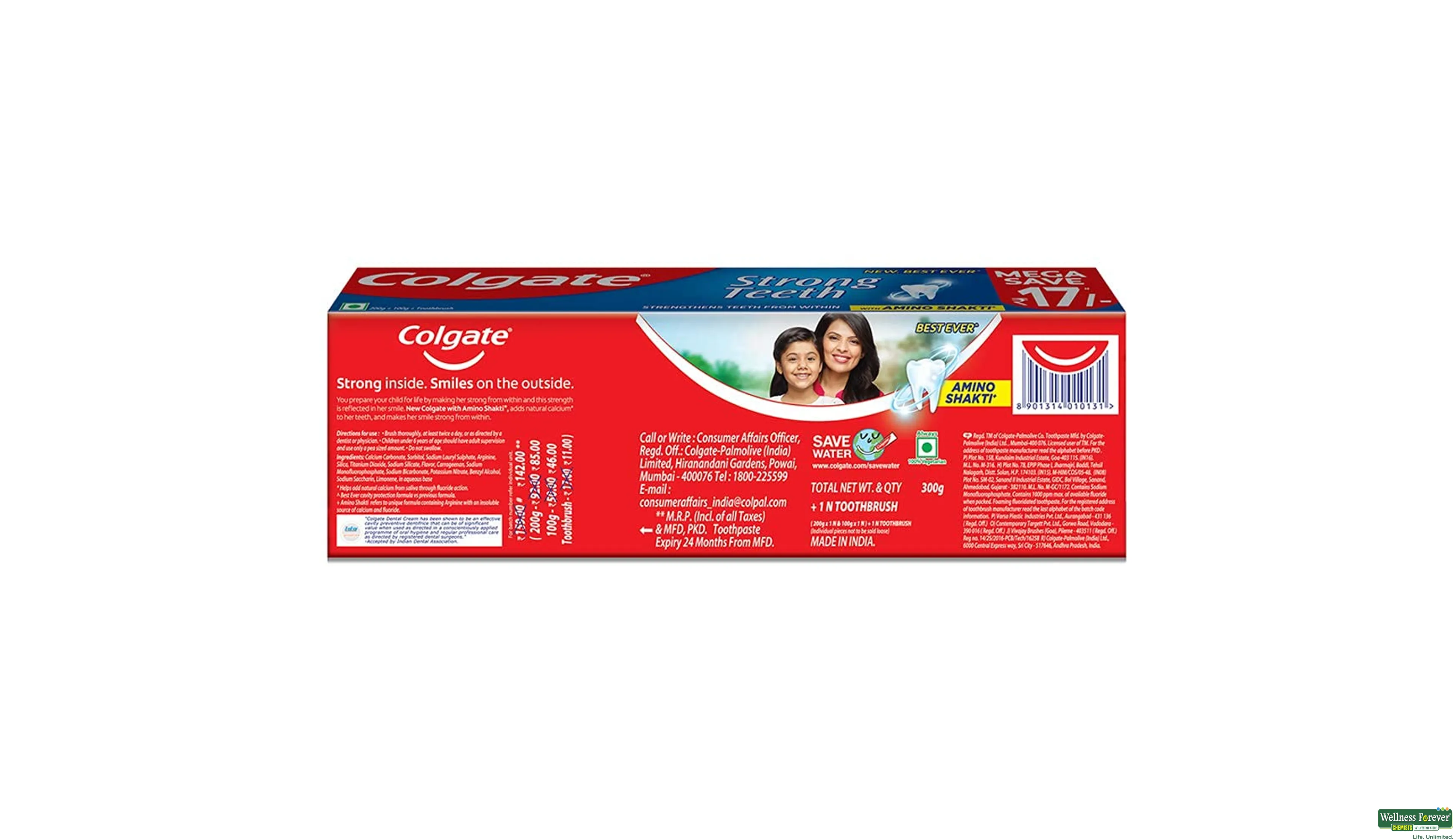 COLG T/PASTE 200GM+100GM- 2, 1PC, 