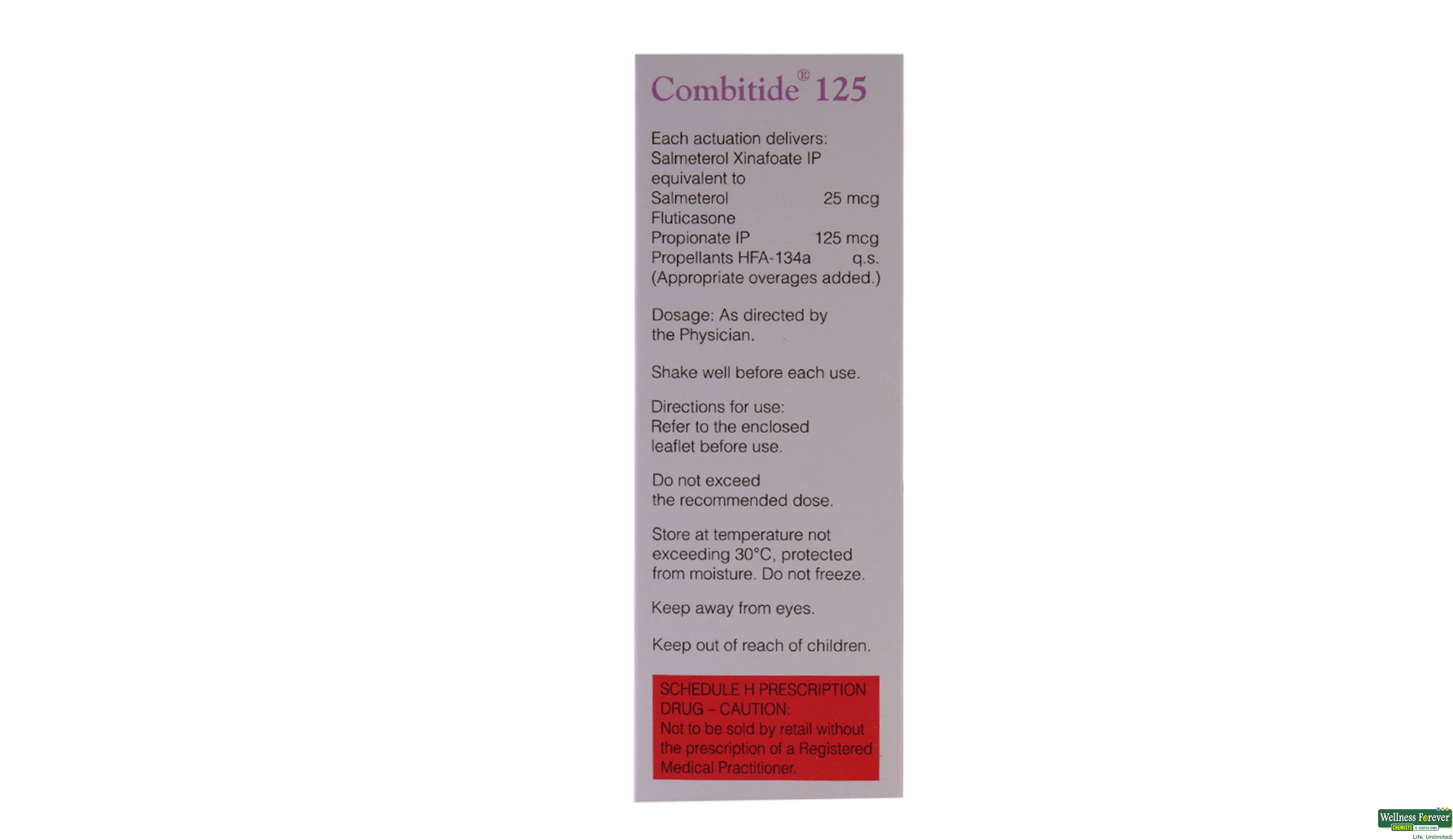 COMBITIDE 125 INHALER- 2, 1PC, null