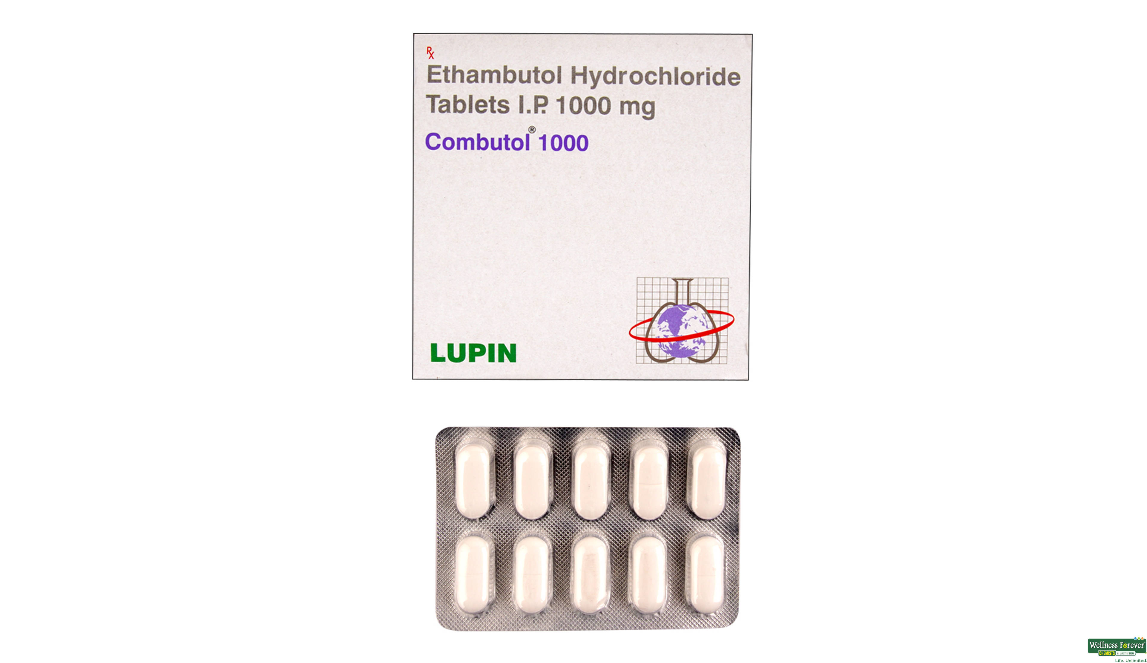 COMBUTOL 1000MG 10TAB- 1, 10TAB, 