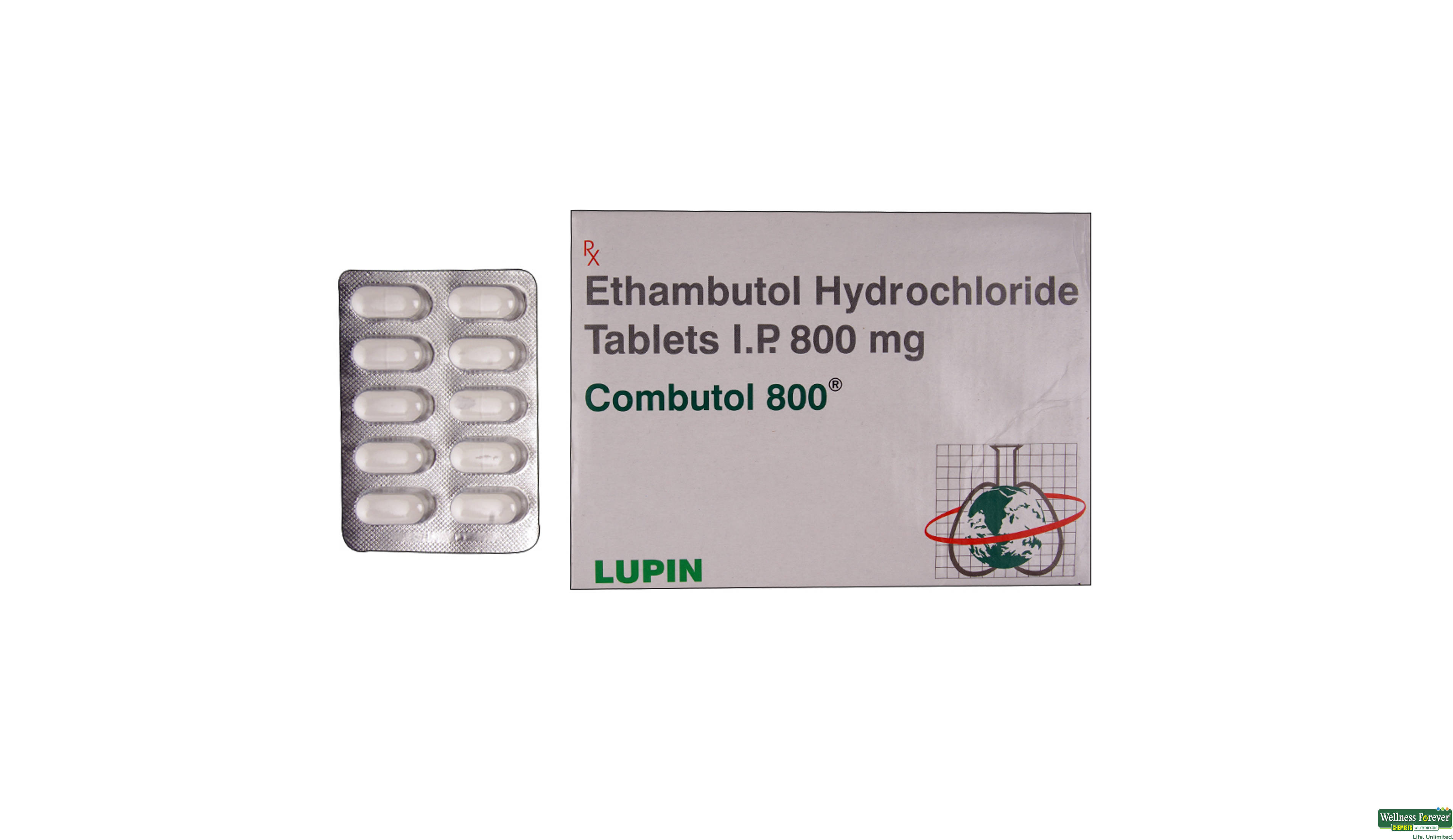 COMBUTOL 800MG 10TAB- 1, 10TAB, 