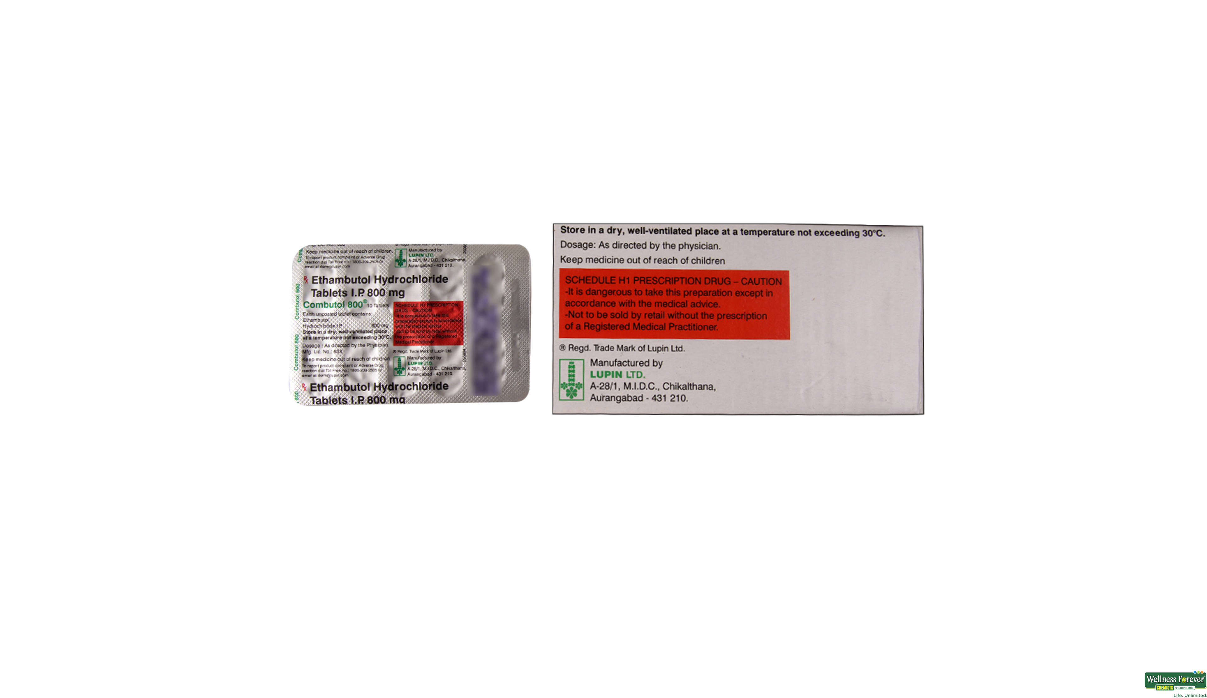 COMBUTOL 800MG 10TAB- 2, 10TAB, 