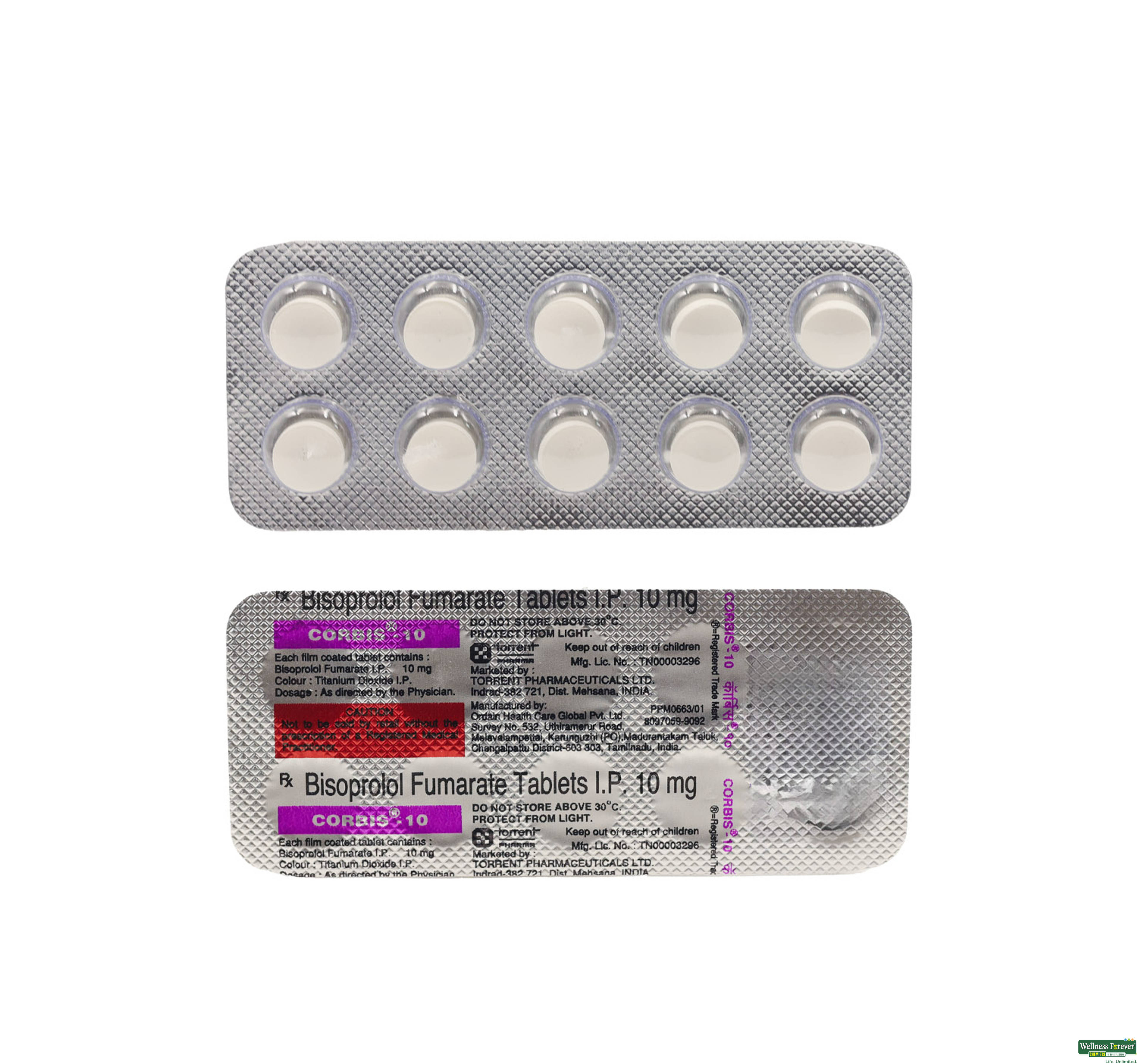 CORBIS 10MG 10TAB-image