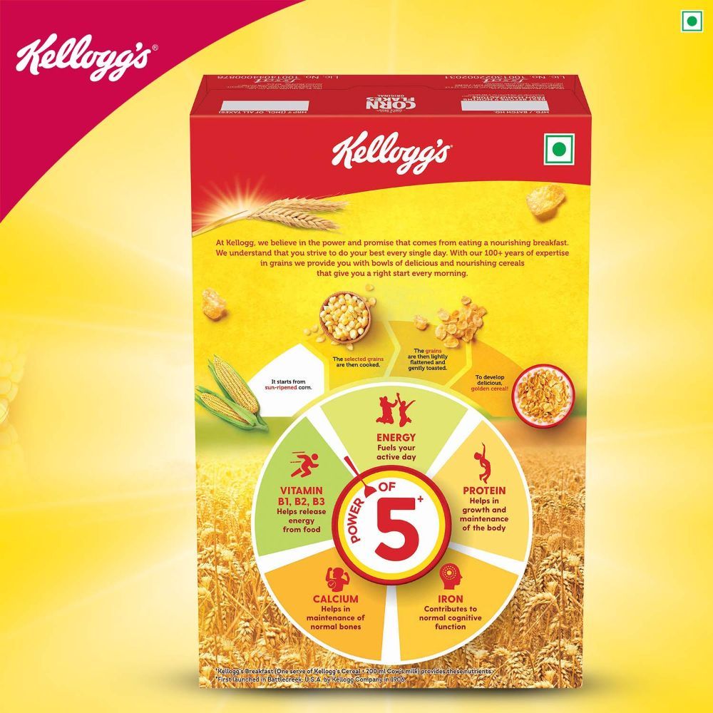 Kellogg's Chocos Corn Flakes Breakfast Cereal - 1.2 kg