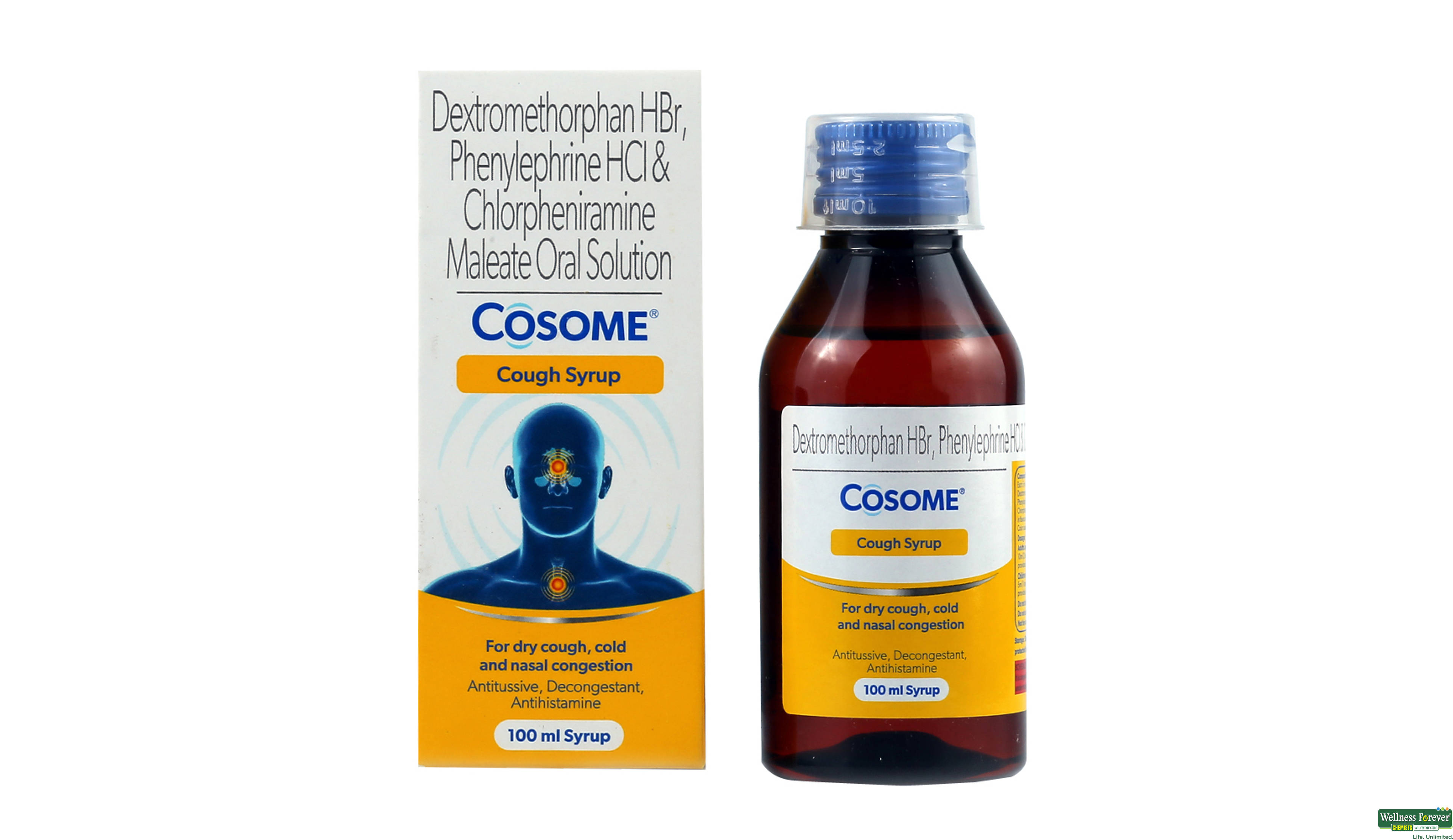 COSOME COUGH SYP 100ML- 1, 100ML, null