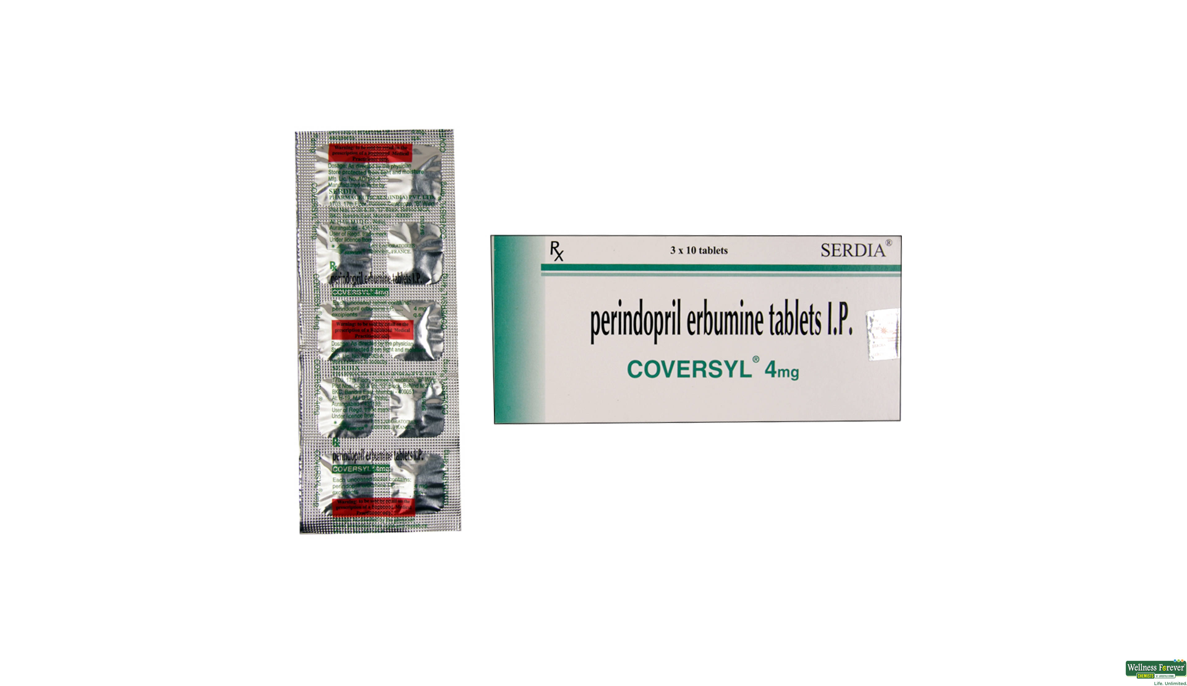 COVERSYL 4MG 10TAB- 1, 10TAB, 