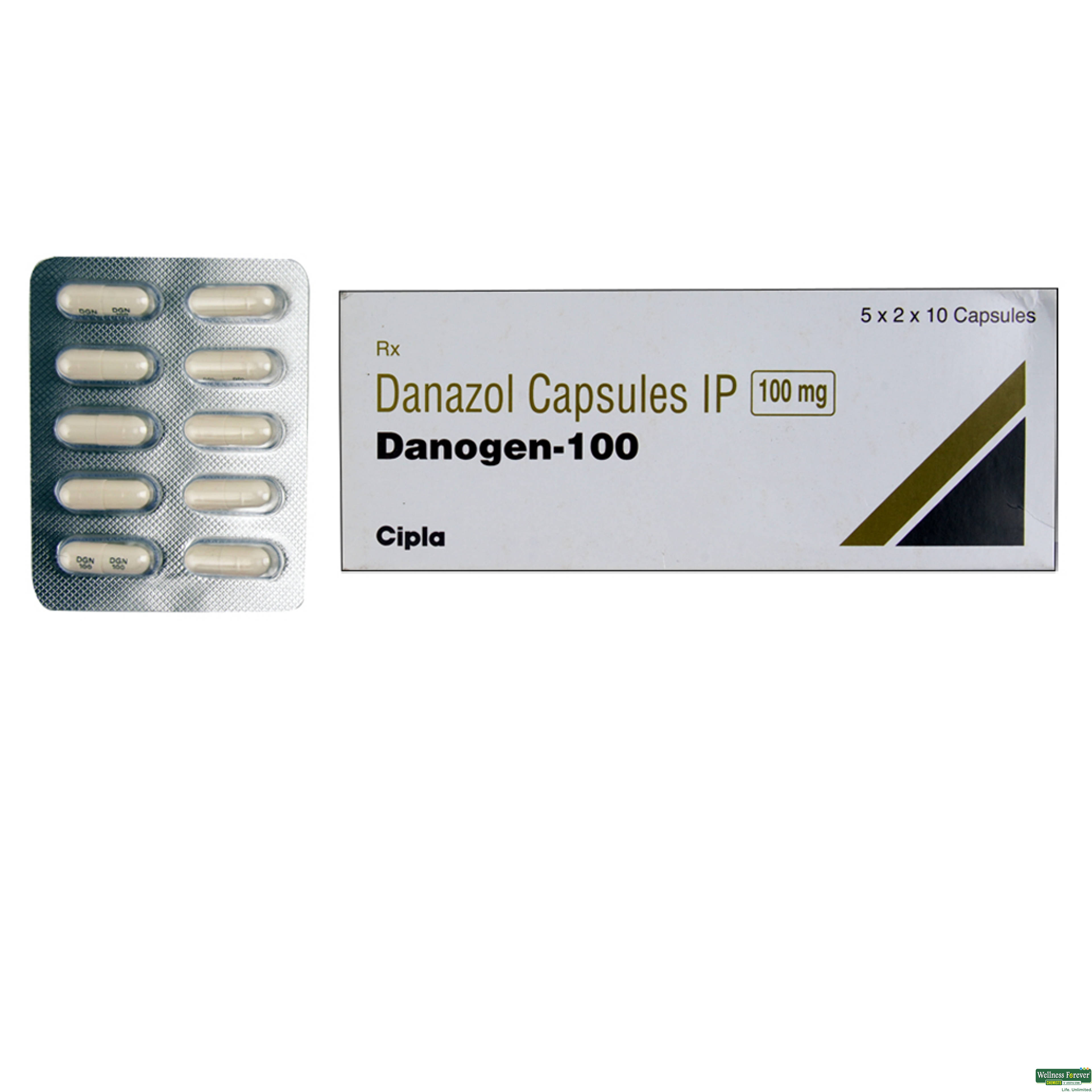 DANOGEN 100MG 10CAP-image