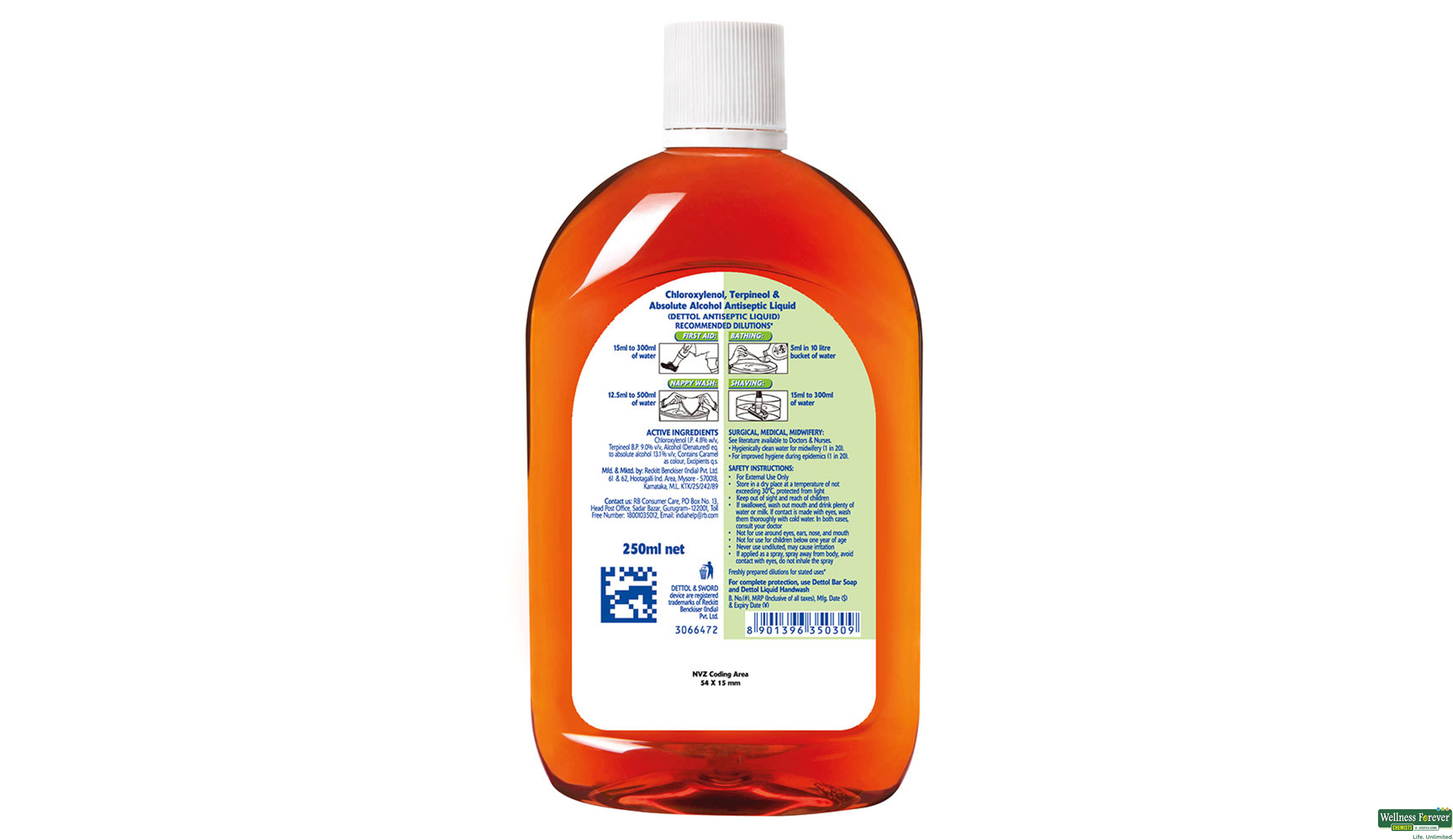 DETT LIQ 250ML- 3, 250ML, 