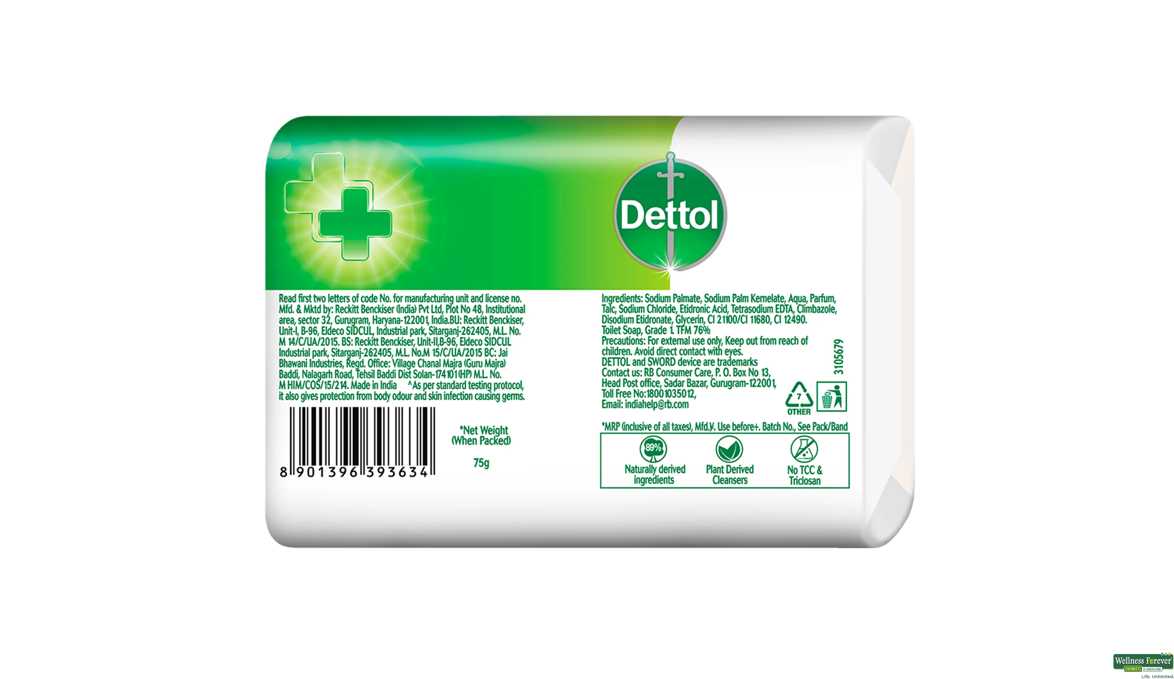 DETT SOAP ORIG 75GM ##- 2, 75GM, 