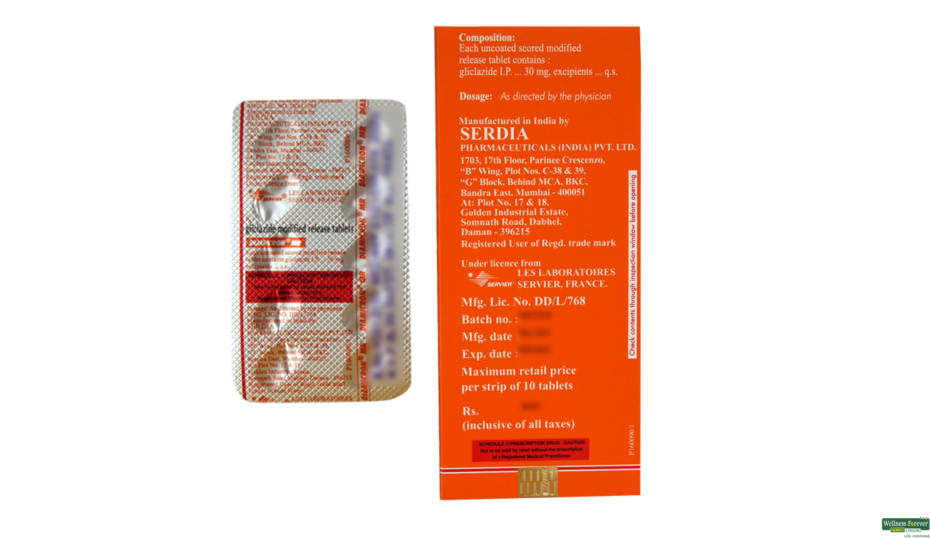 DIAMICRON-MR 30MG 10TAB- 2, 10TAB, 