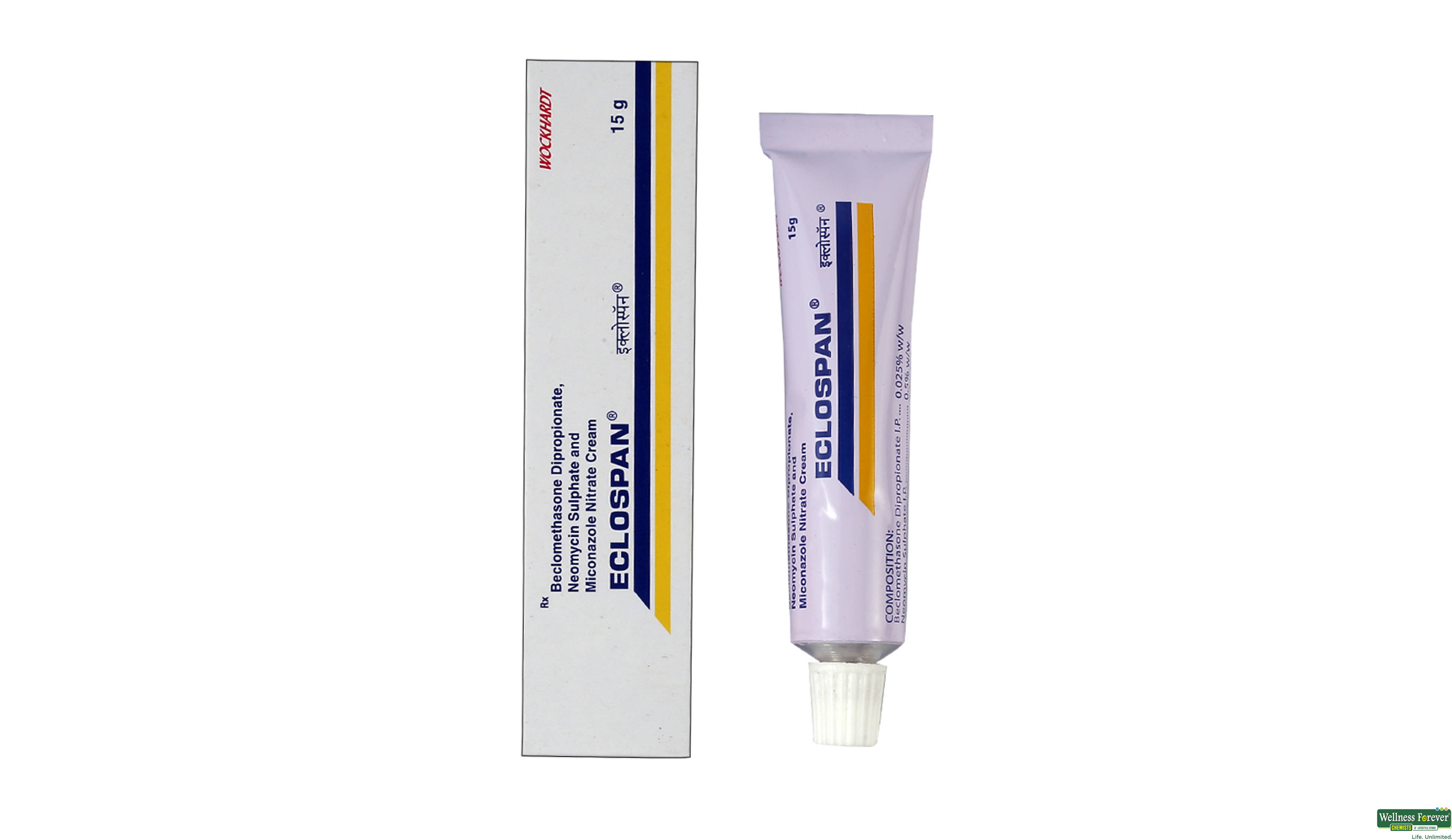 ECLOSPAN CREAM 15GM- 1, 15GM, null