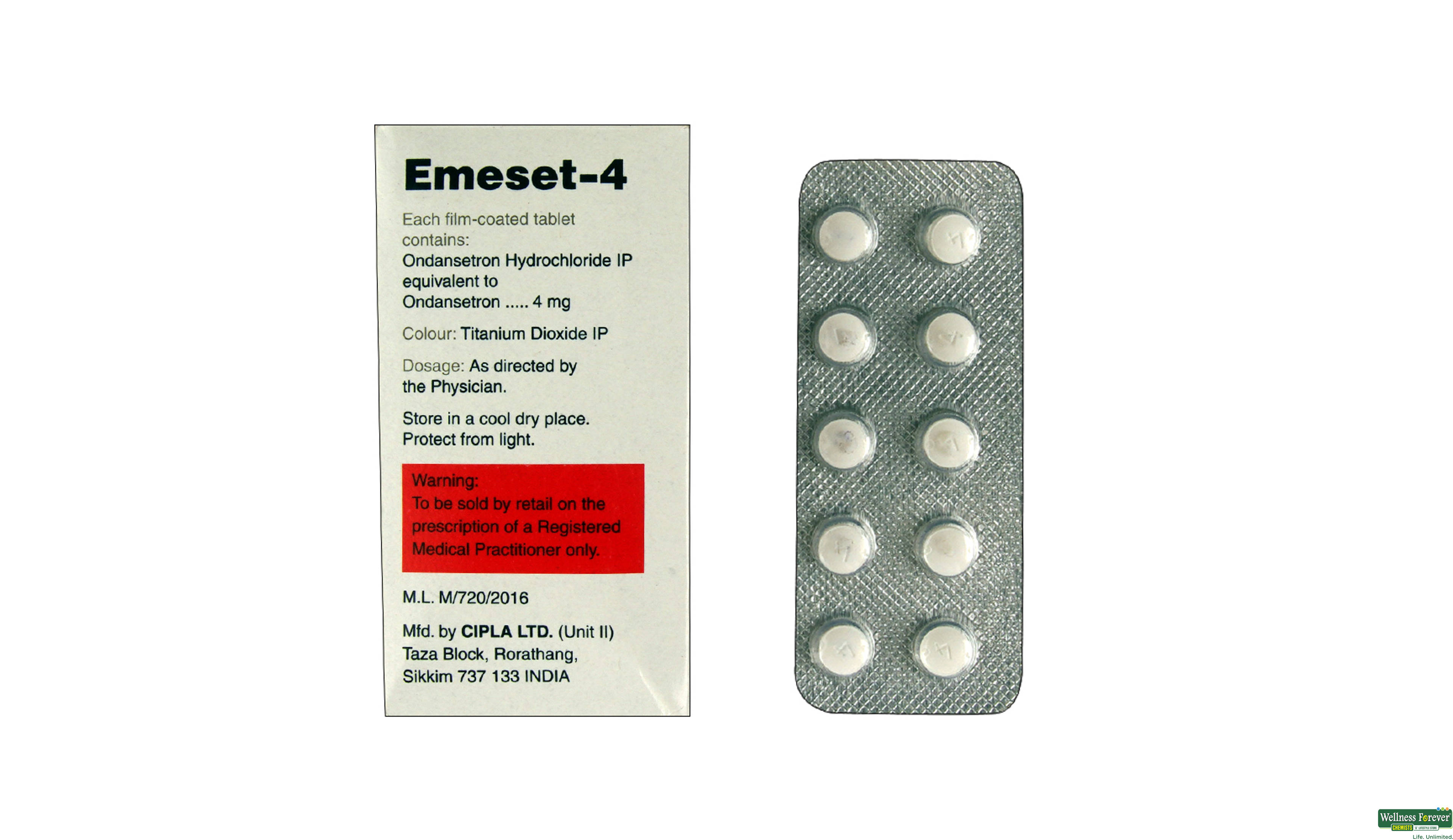 EMESET 4MG 10TAB- 2, 10TAB, 