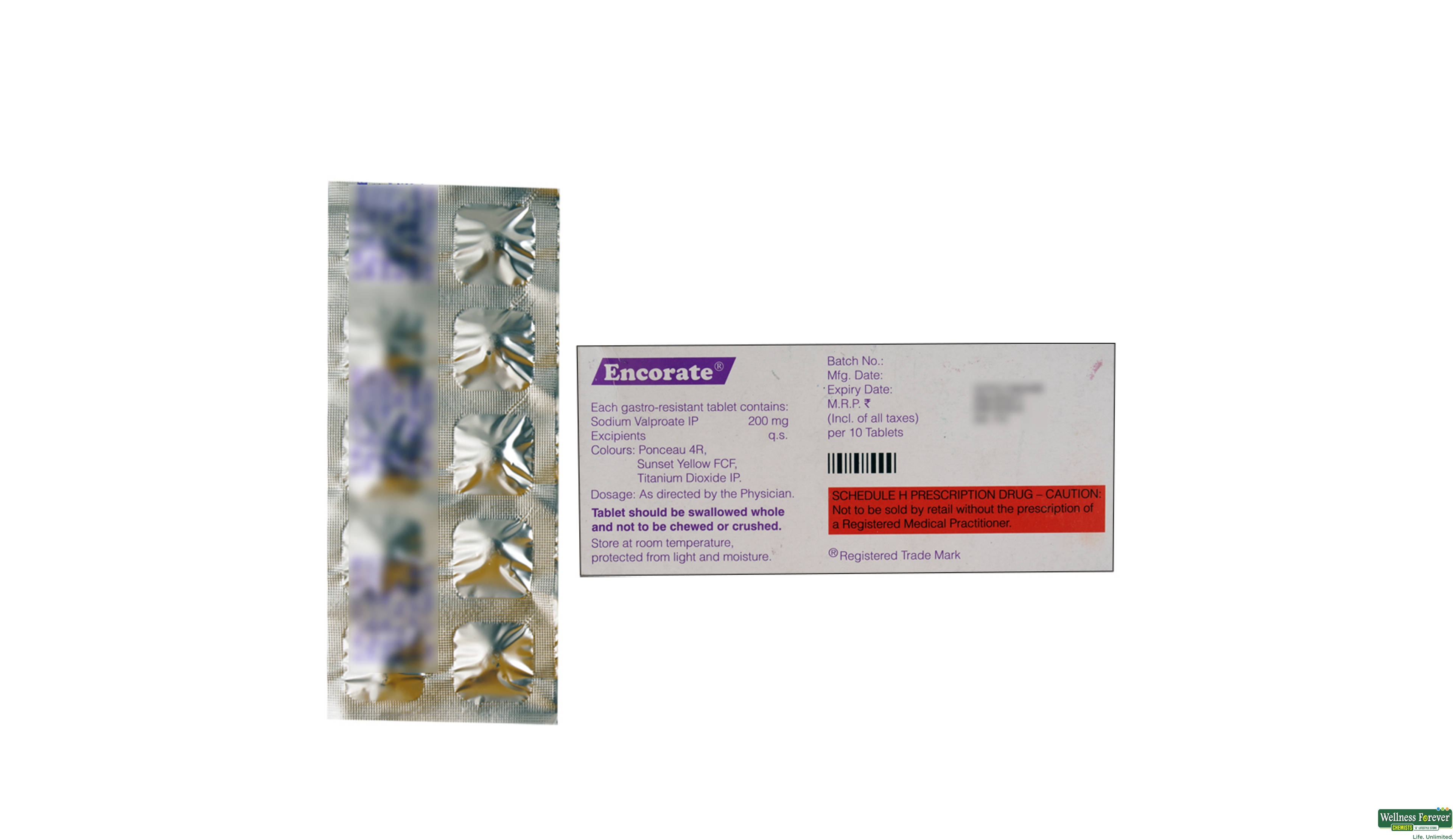 ENCORATE 200MG 10TAB- 2, 10TAB, 