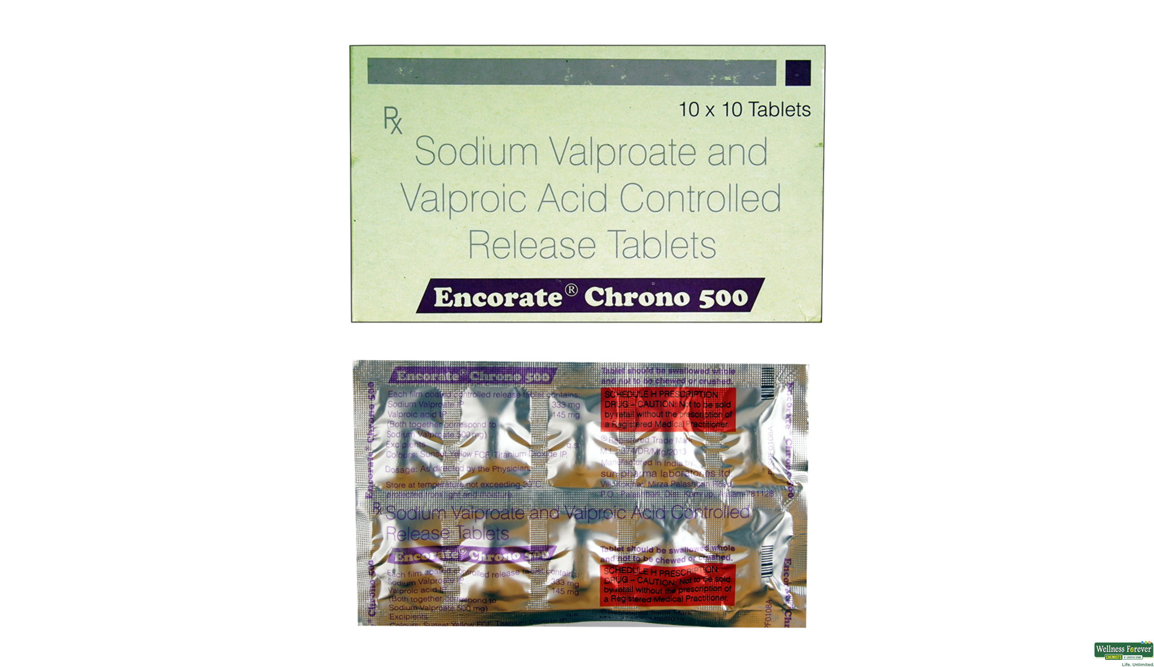 ENCORATE CHRONO 500MG 10TAB- 1, 10TAB, 