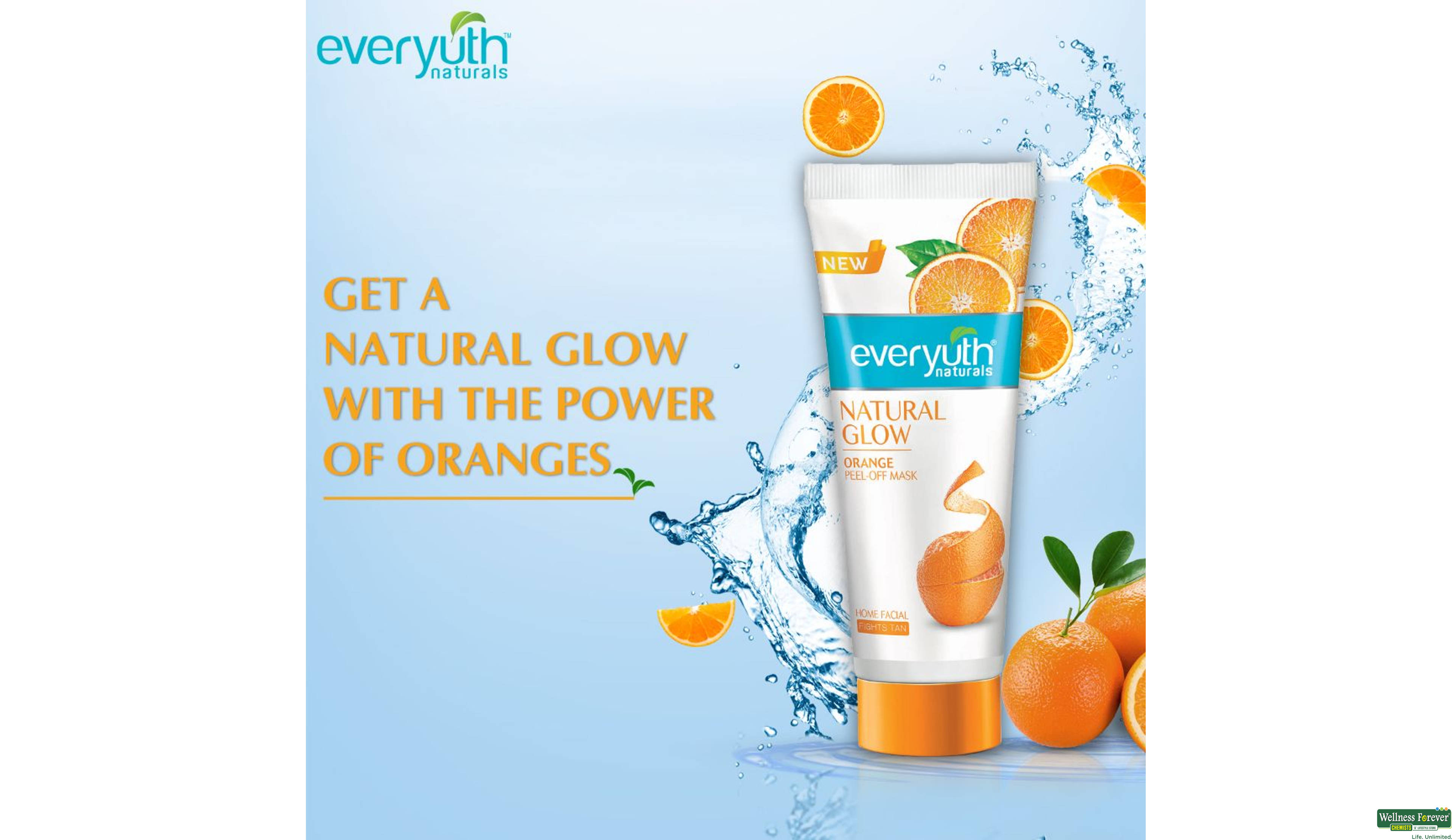 EVERYUTH F/MASK PEEL OFF ORANGE 50GM- 3, 50GM, 