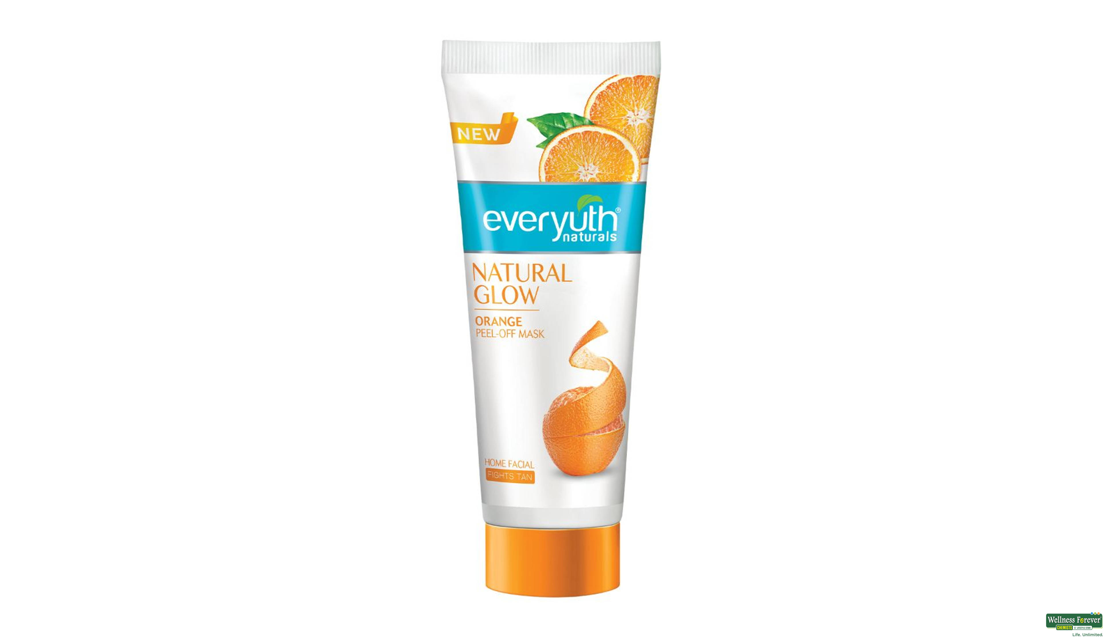 EVERYUTH F/MASK PEEL OFF ORANGE 90GM- 1, 90GM, 