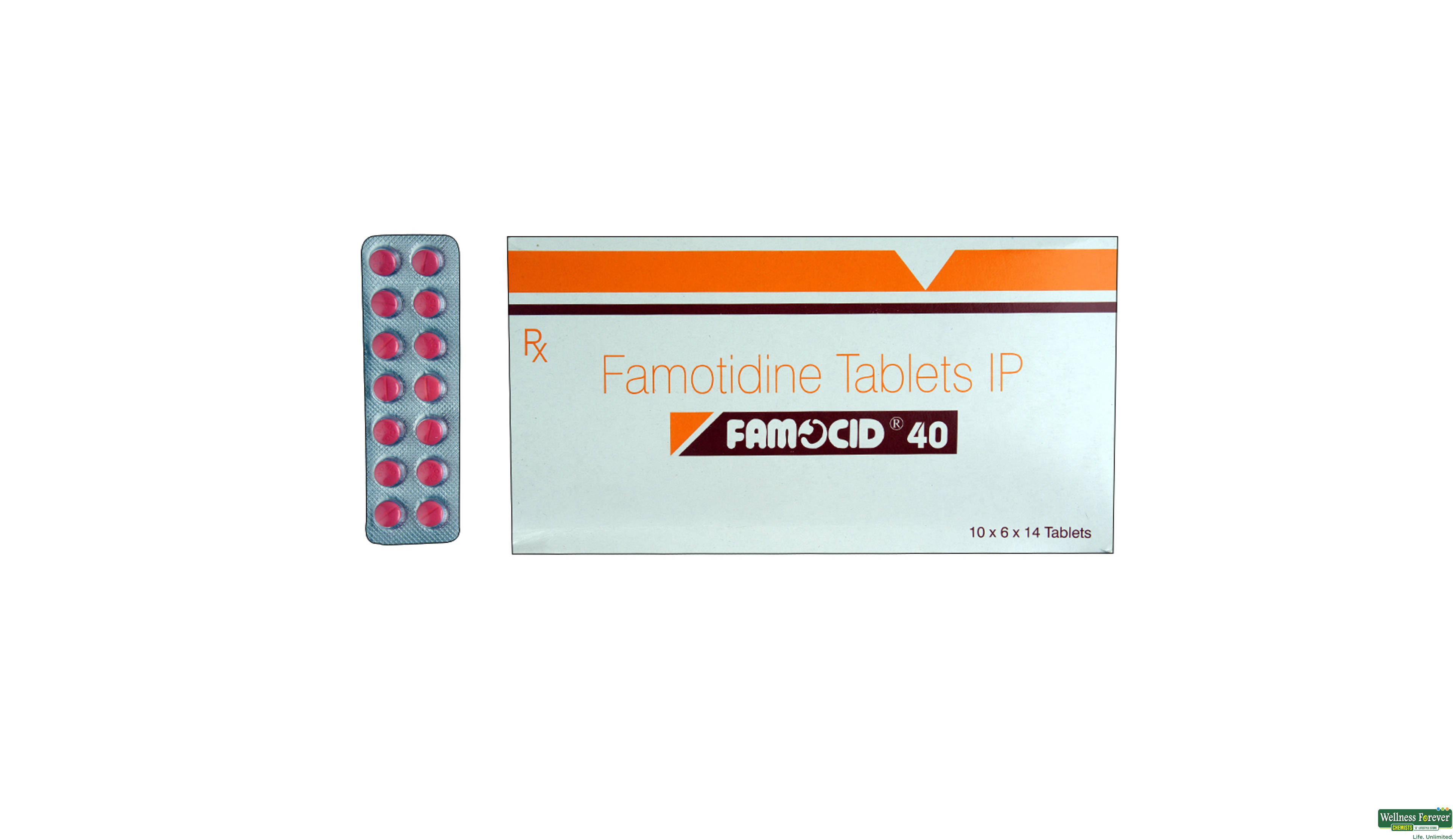 FAMOCID 40MG 14TAB- 1, 14TAB, 