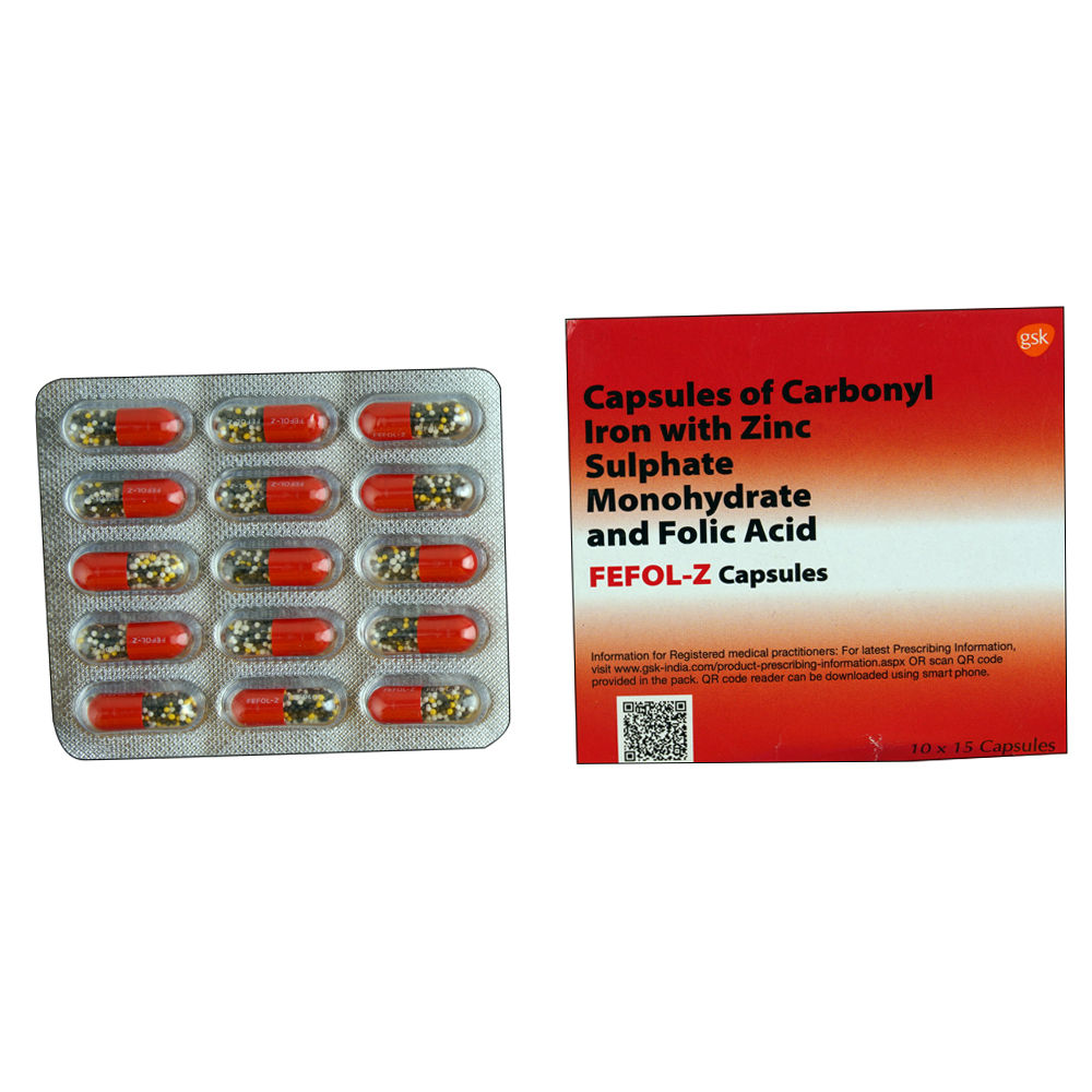 Buy Fefol Z 15 Capsules Online at Best Prices Wellness Forever