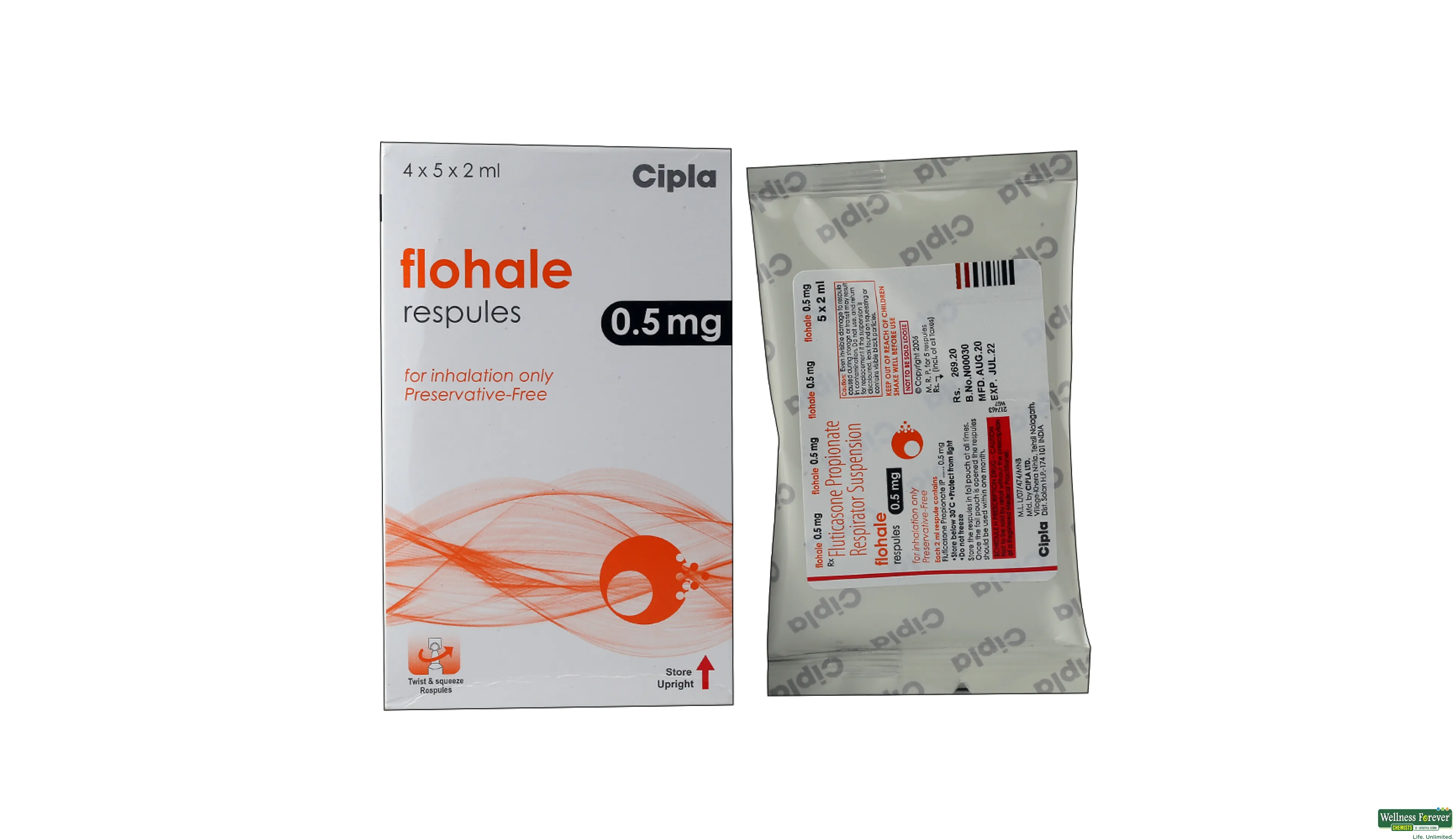 FLOHALE 0.5 RESPULES 2ML- 1, 2ML, 