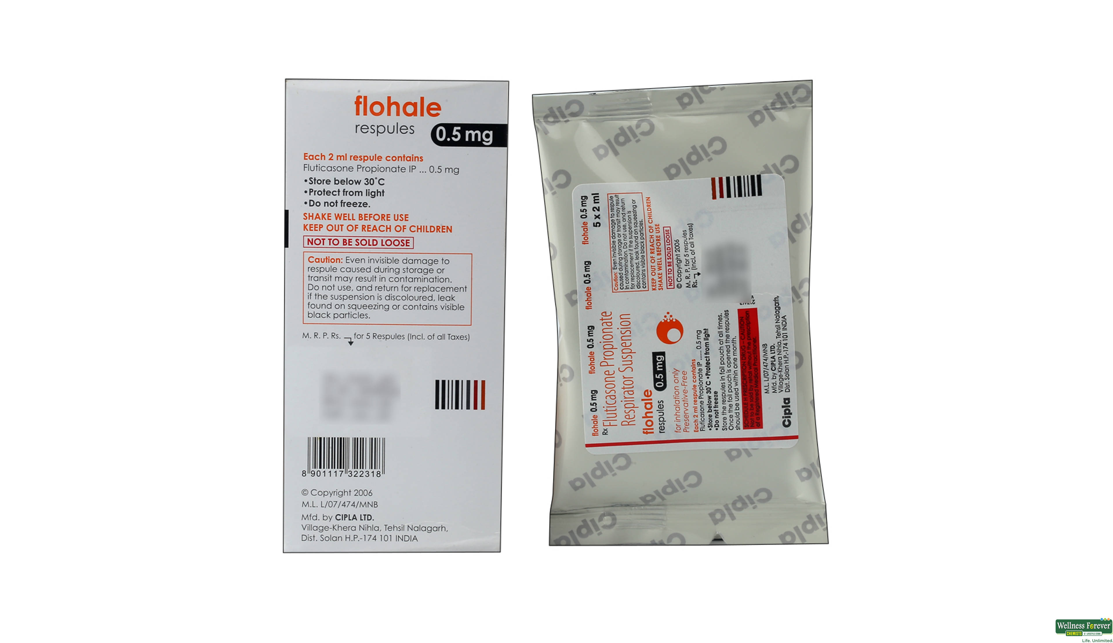 FLOHALE 0.5 RESPULES 2ML- 2, 2ML, 