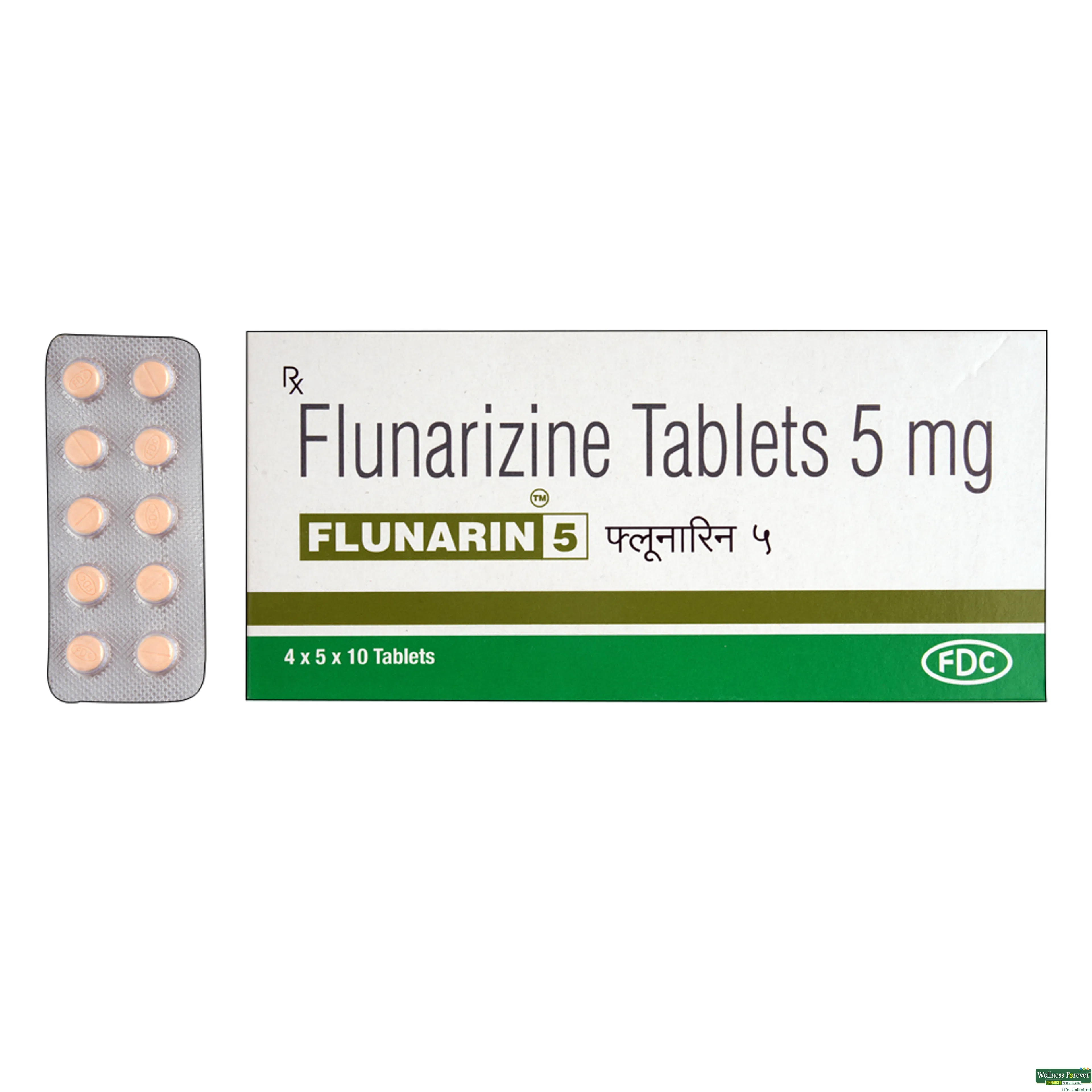 FLUNARIN 5MG 10TAB-image