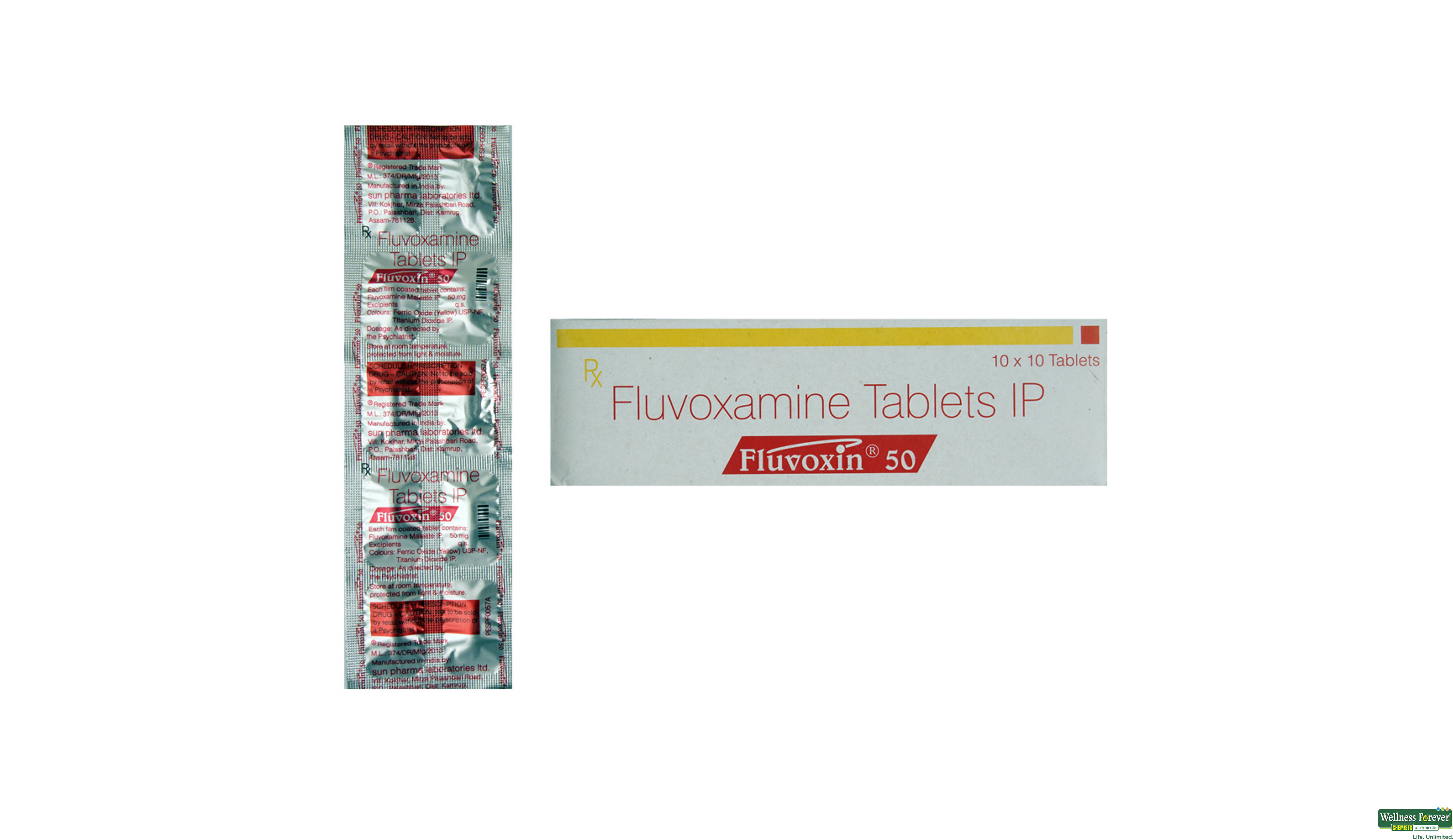 FLUVOXIN 50MG 10TAB- 1, 10TAB, 