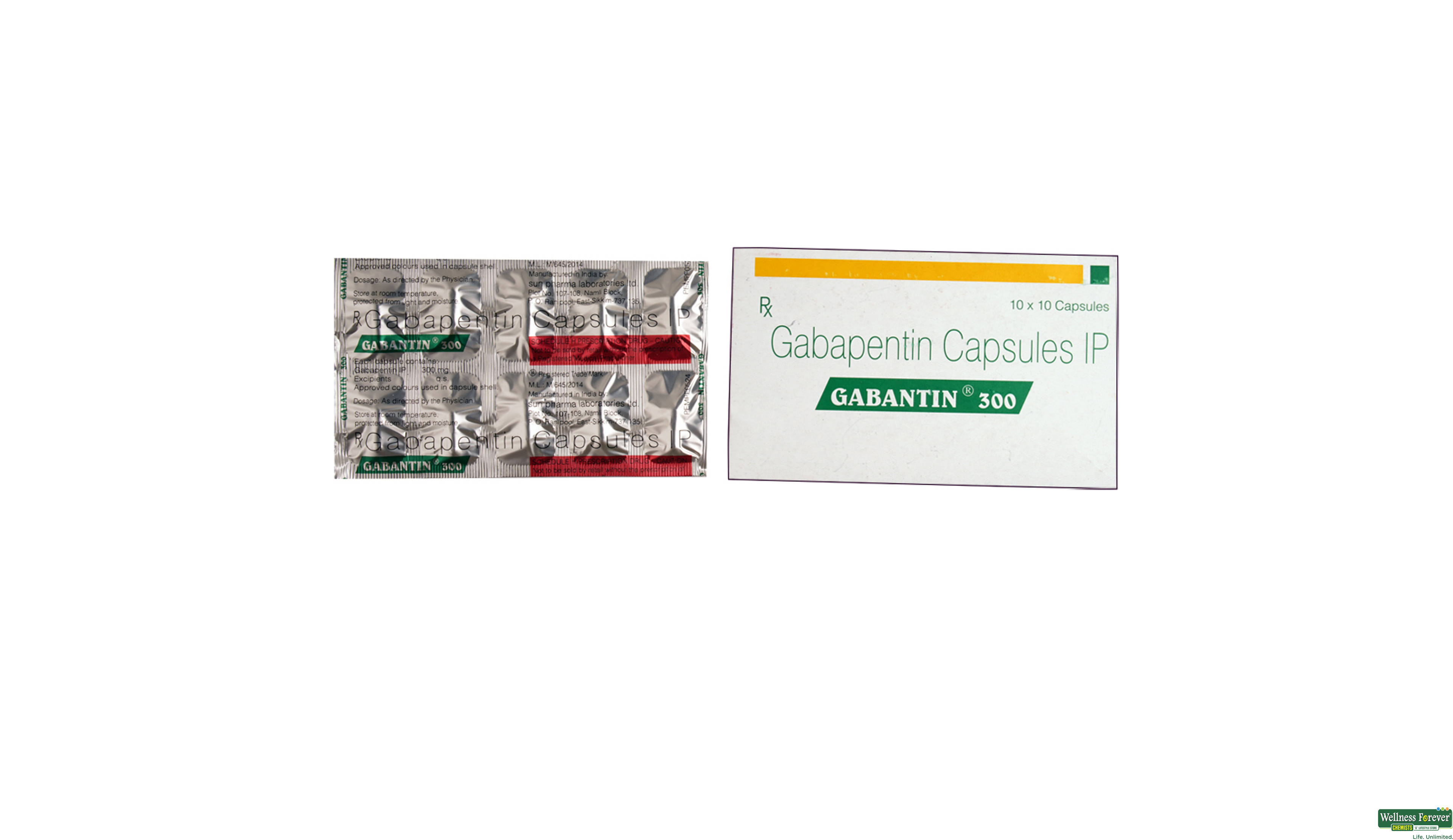 GABANTIN 300MG 10CAP- 1, 10CAP, 