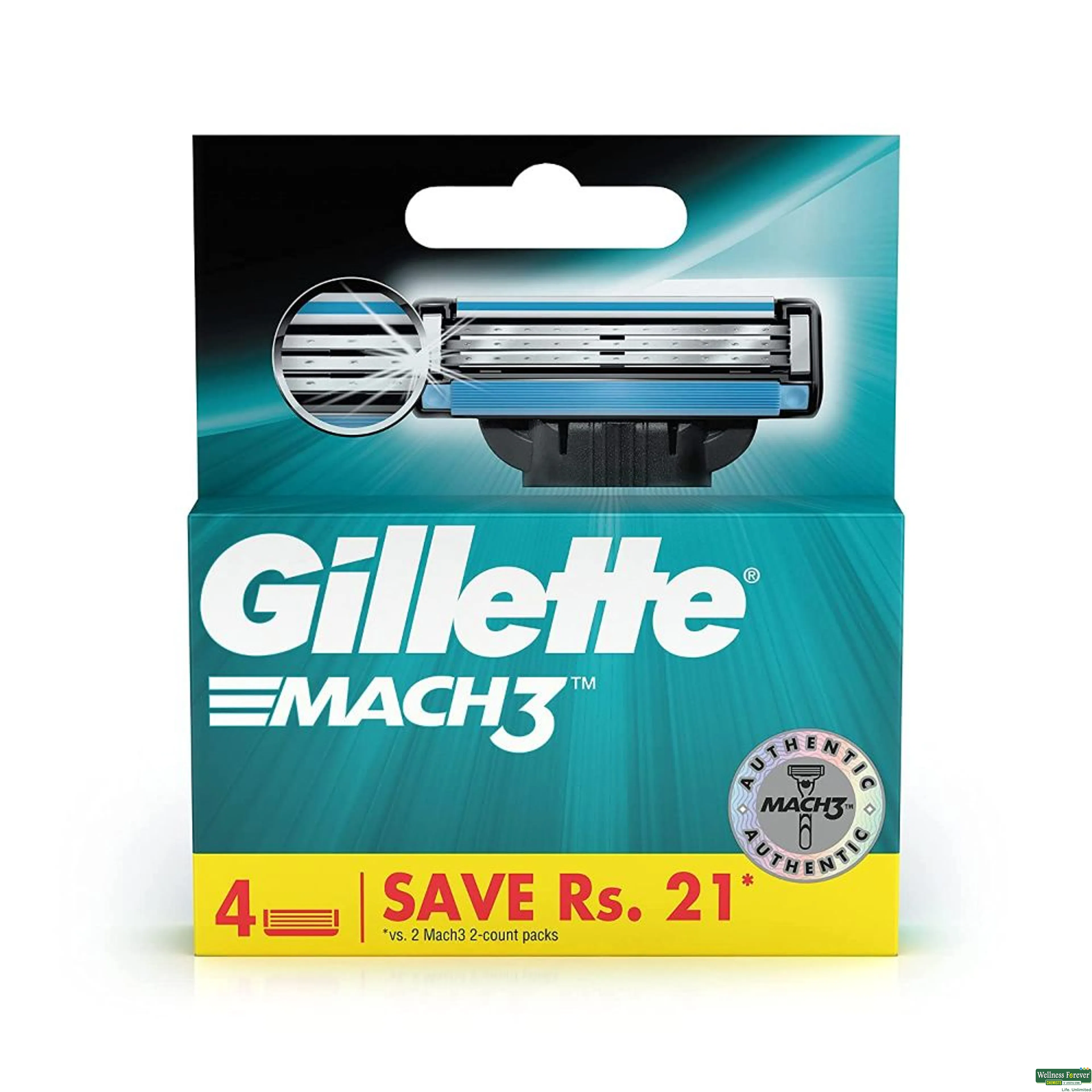 GILL SH/BLADE MACH3 4PC-image