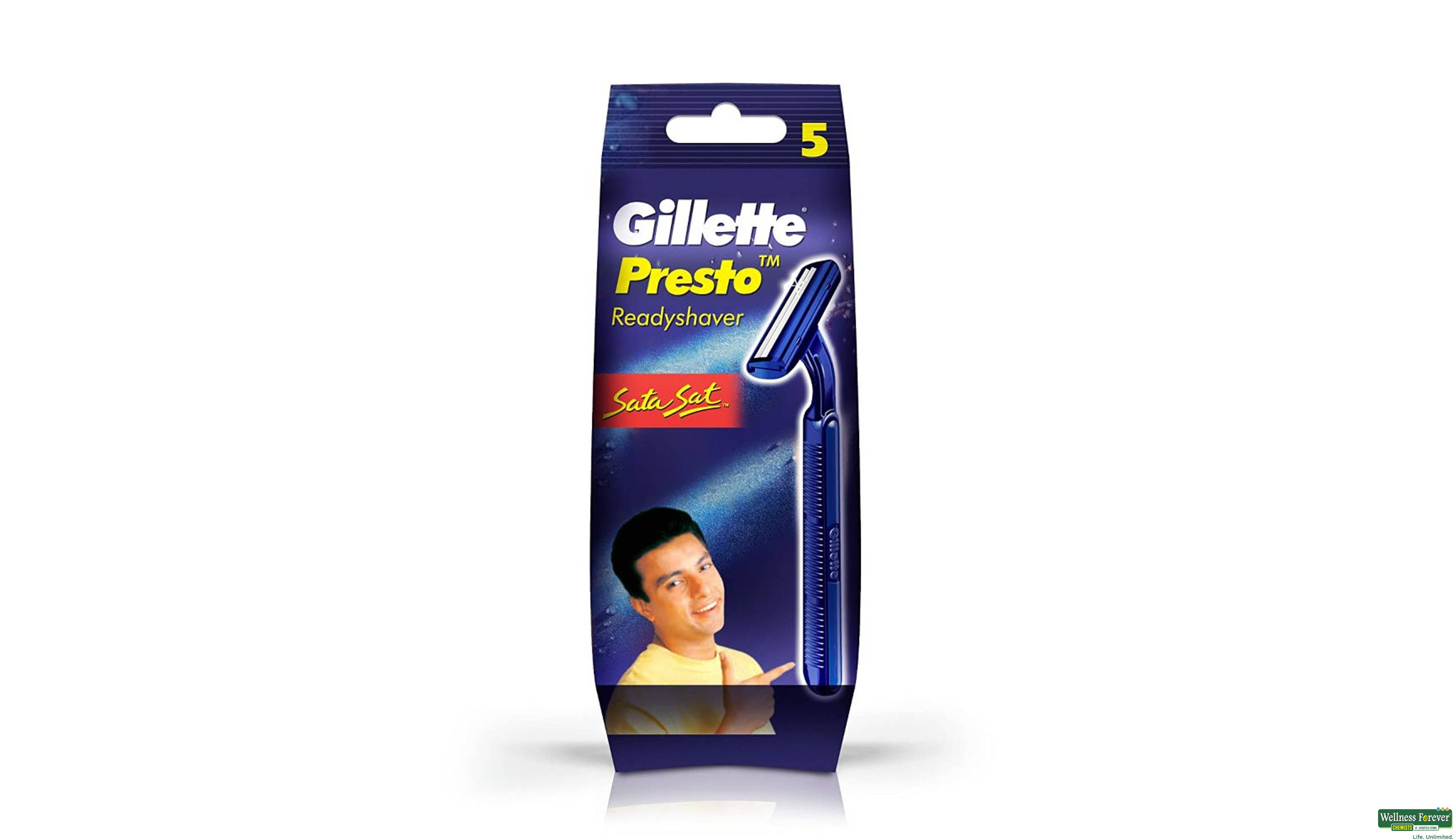 GILL SH/RAZOR PRESTO 5PC- 1, 5PC, 