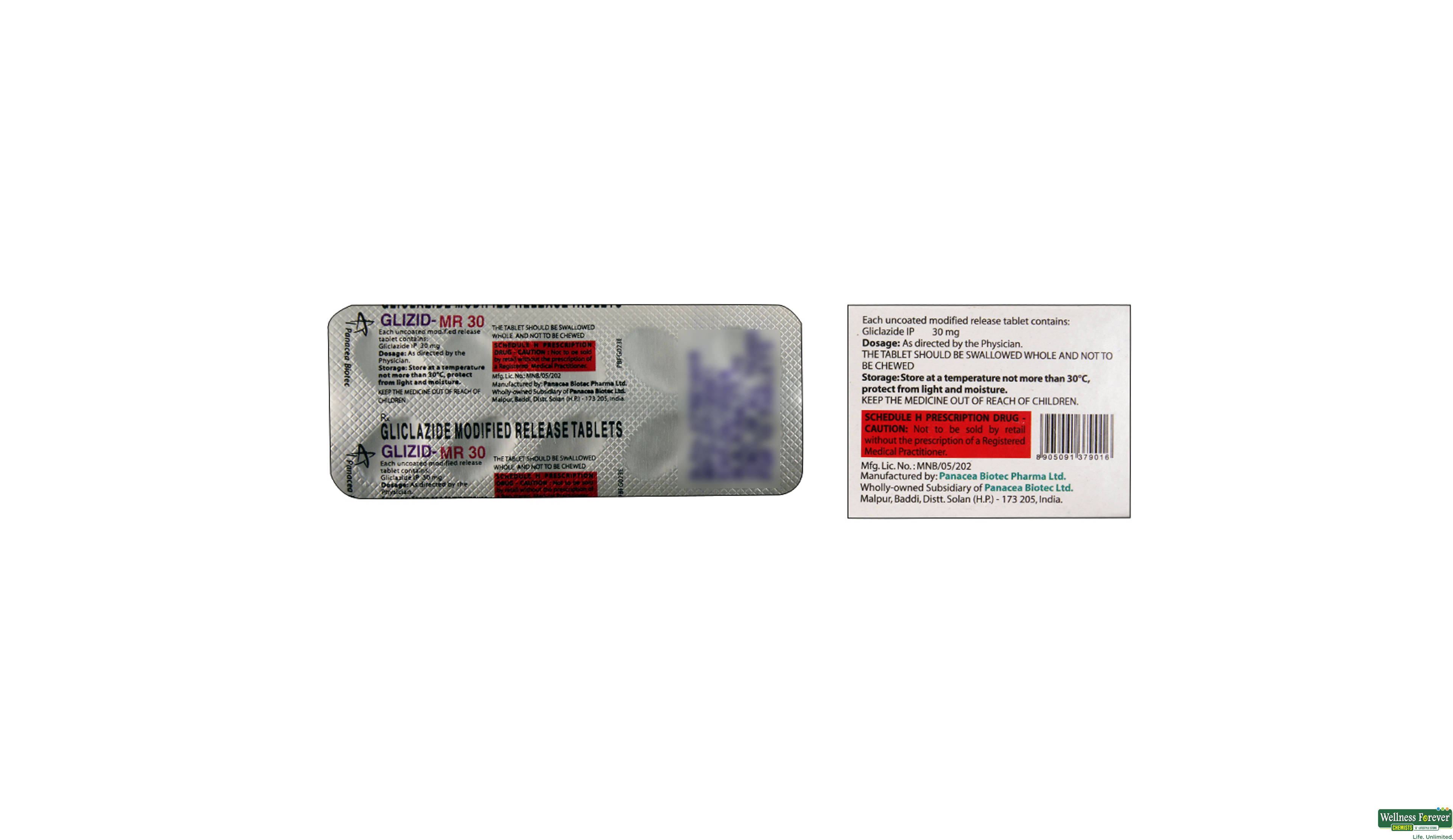 GLIZID-MR 30MG 10TAB- 2, 10TAB, 