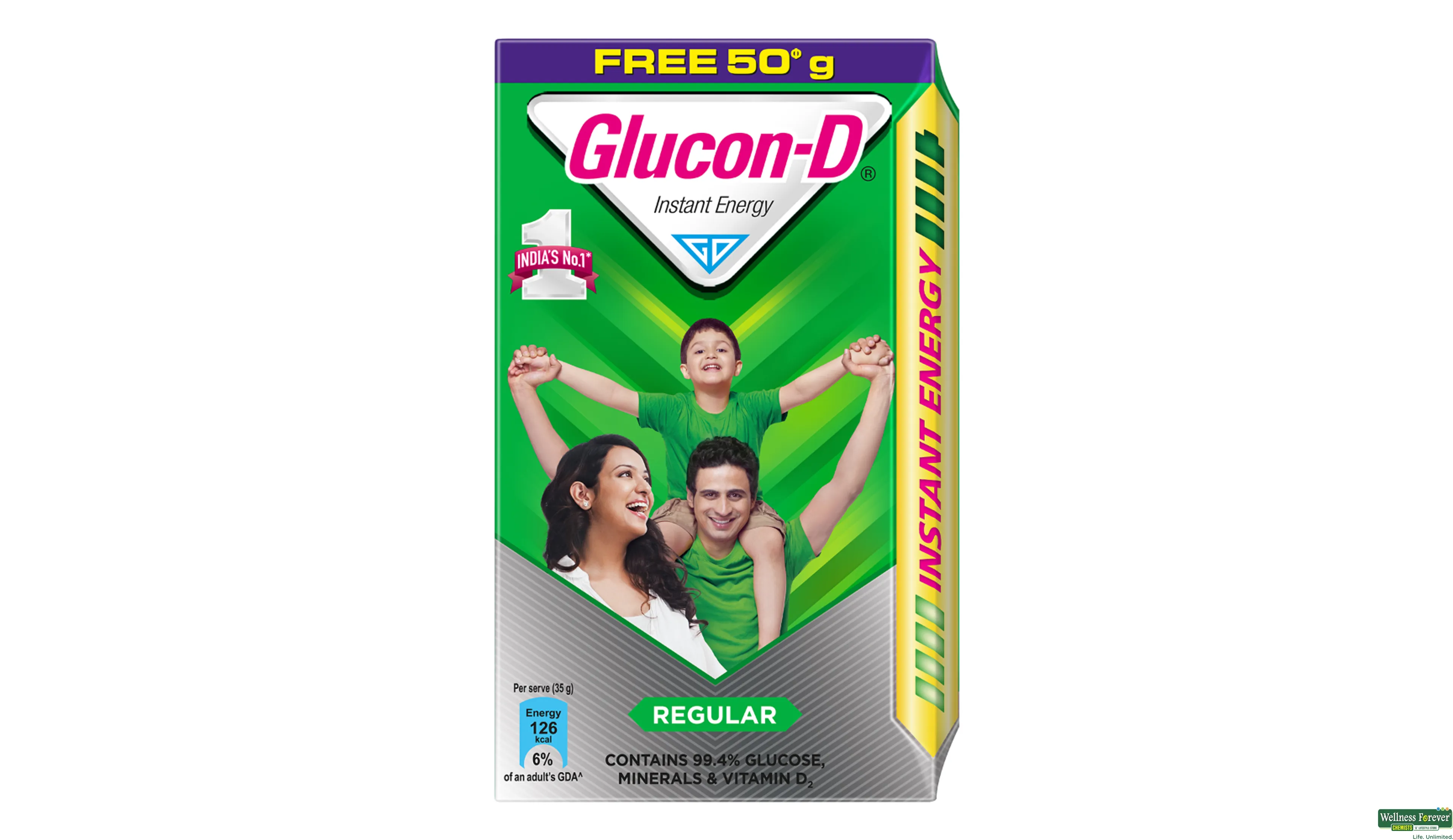 GLUCON D PWDR ORIGINAL REF 500GM- 3, 500GM, 