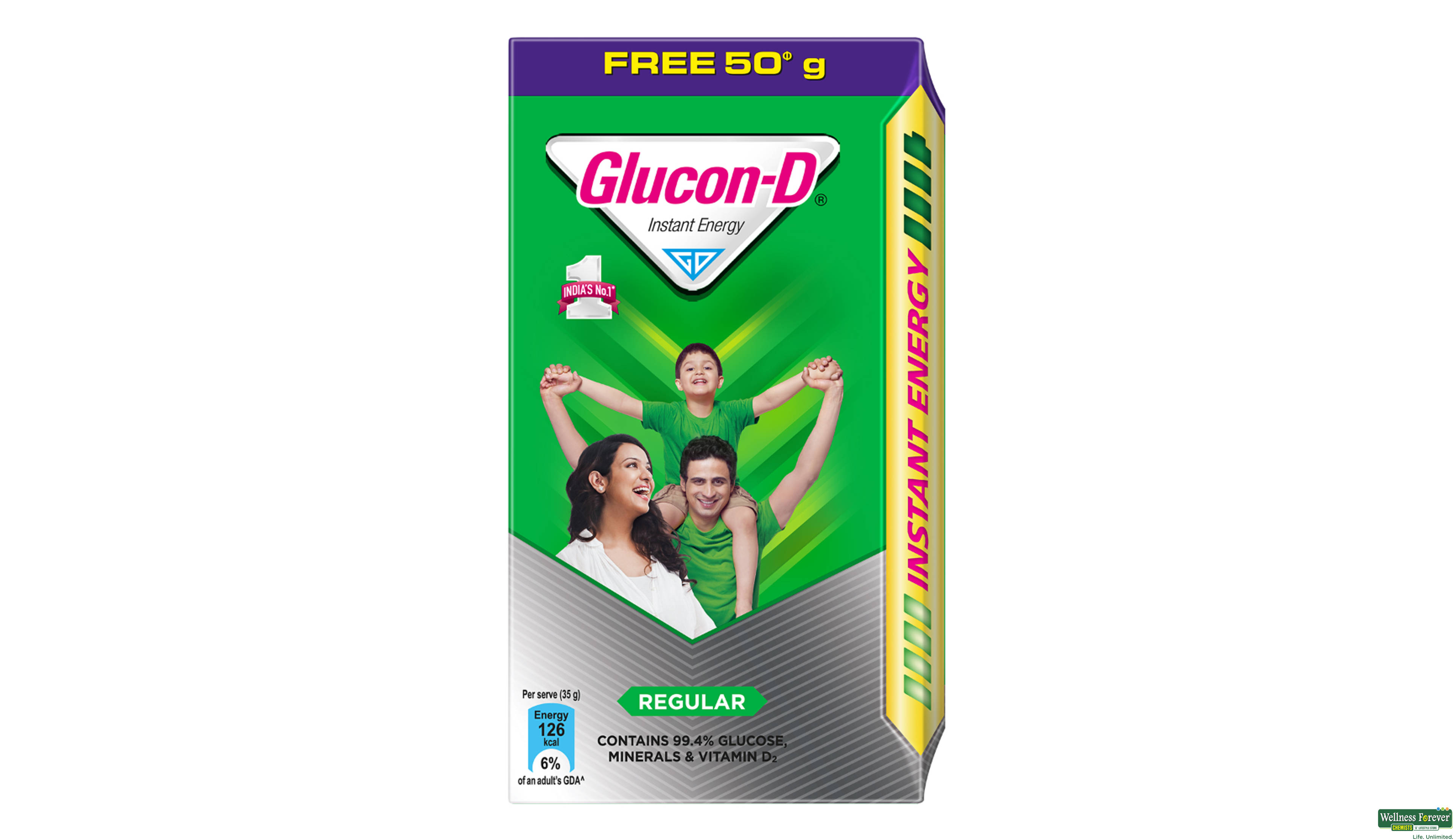 GLUCON D PWDR ORIGINAL REF 200GM- 3, 200GM, 