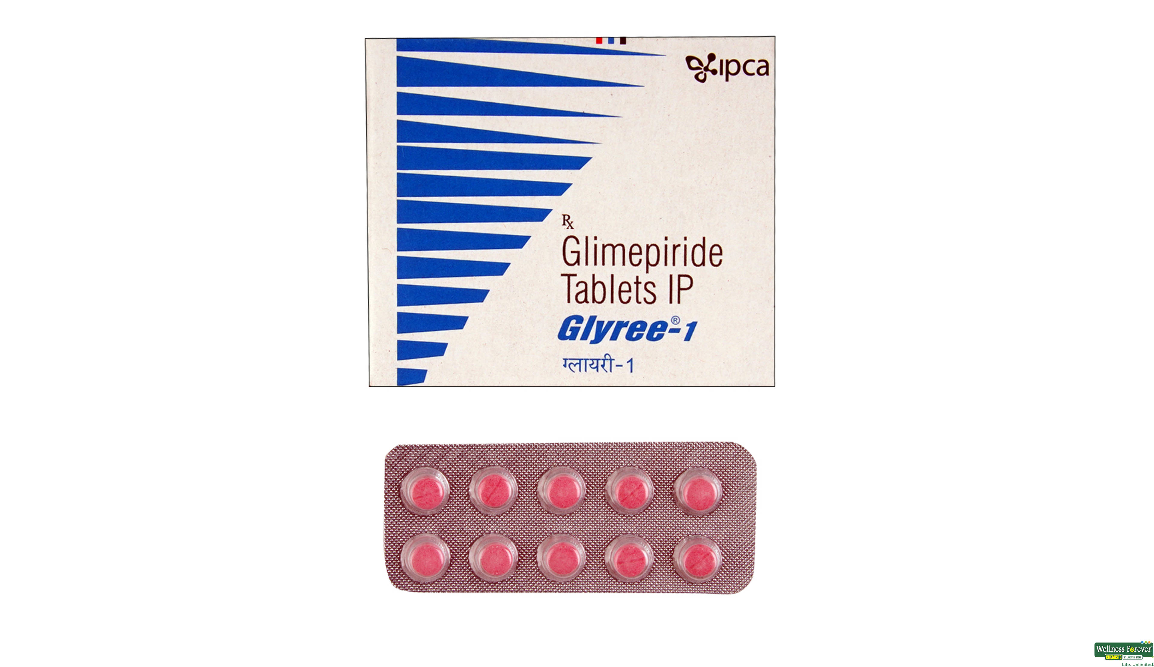 GLYREE 1MG 10TAB- 1, 10TAB, 