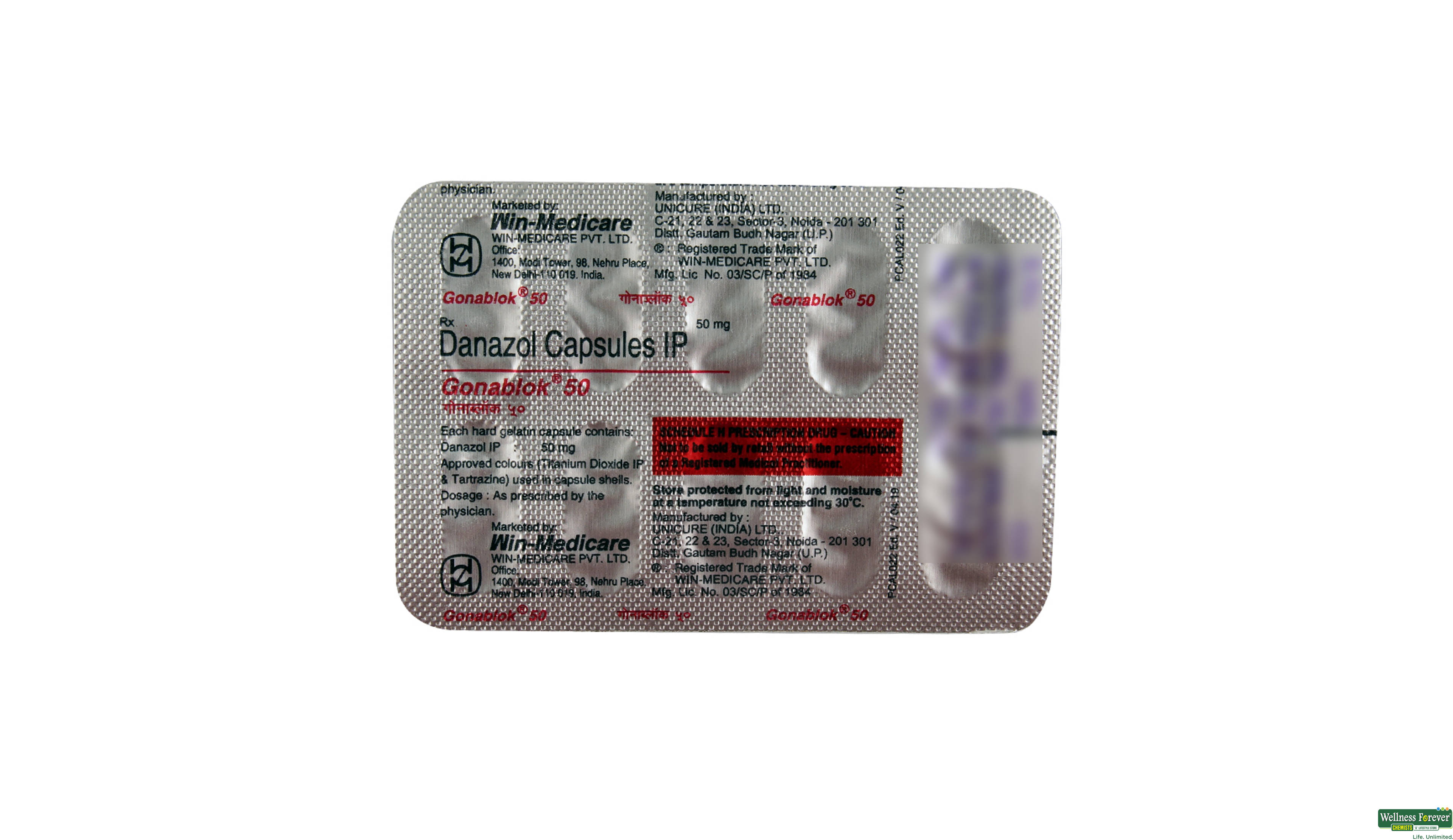 GONABLOK 50MG 10CAP- 2, 10CAP, 