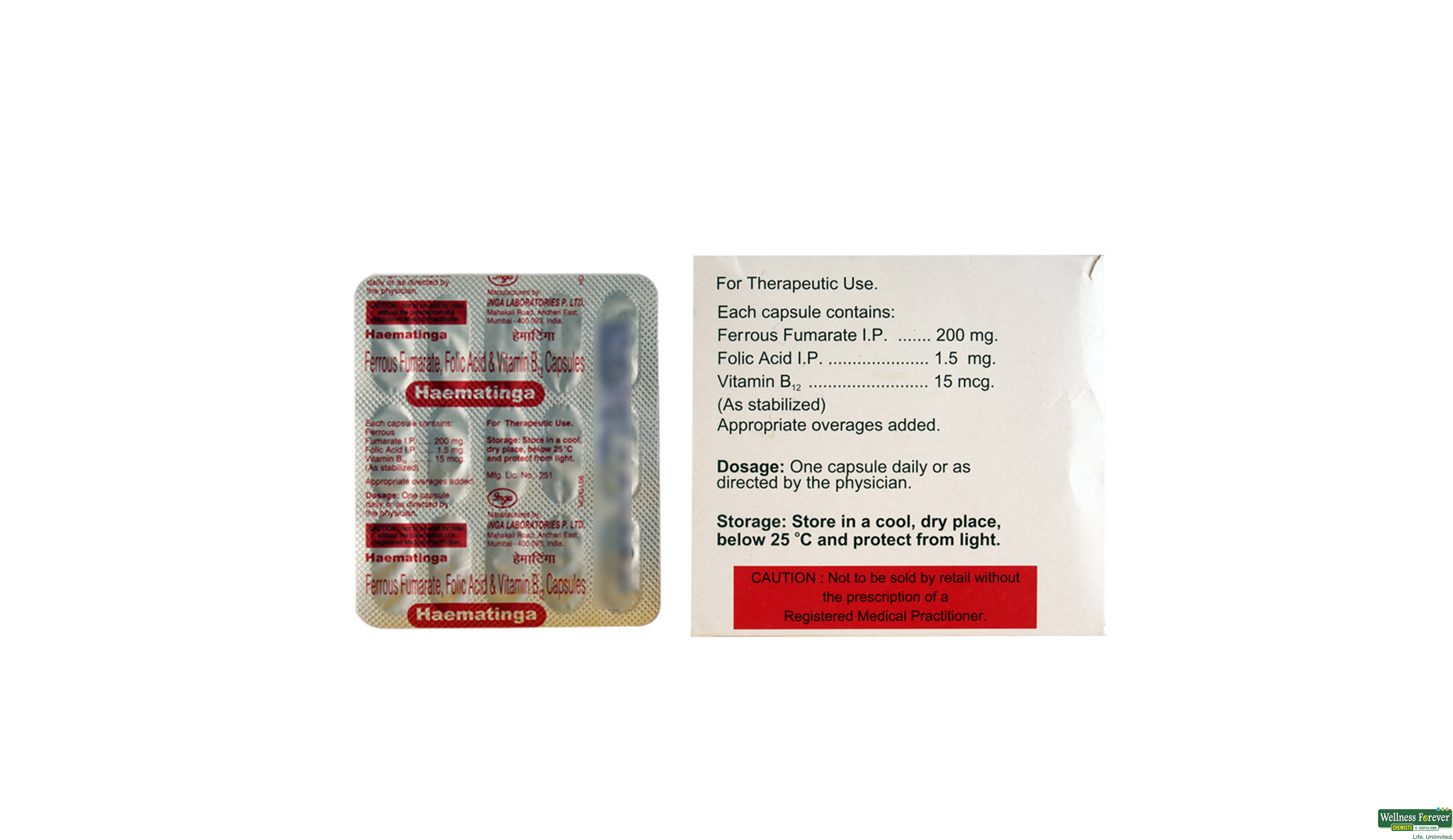 HAEMATINGA 15CAP- 2, 15CAP, 