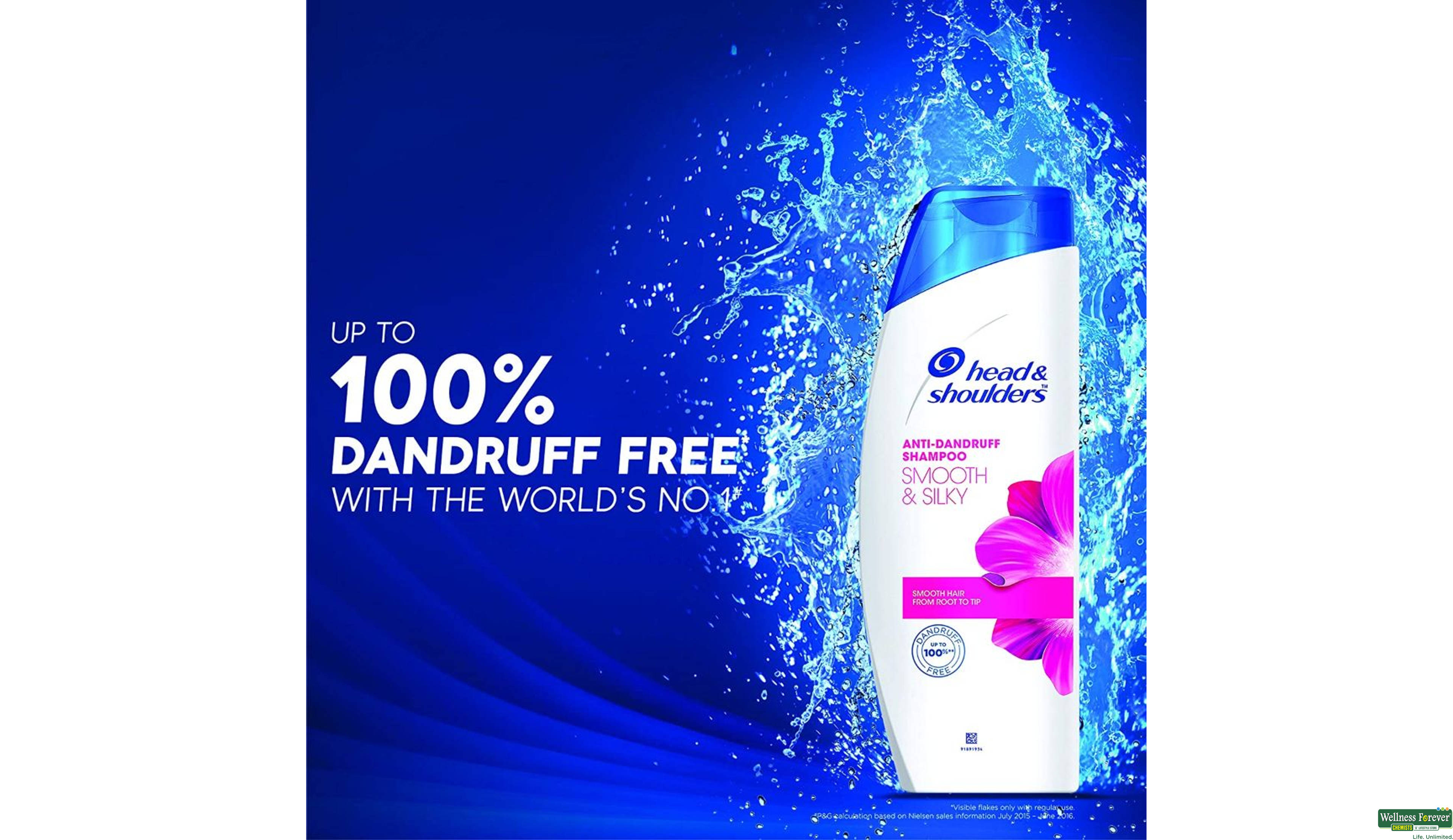 HS SHMP SMOOTH SILKY 180ML- 4, 180ML, 