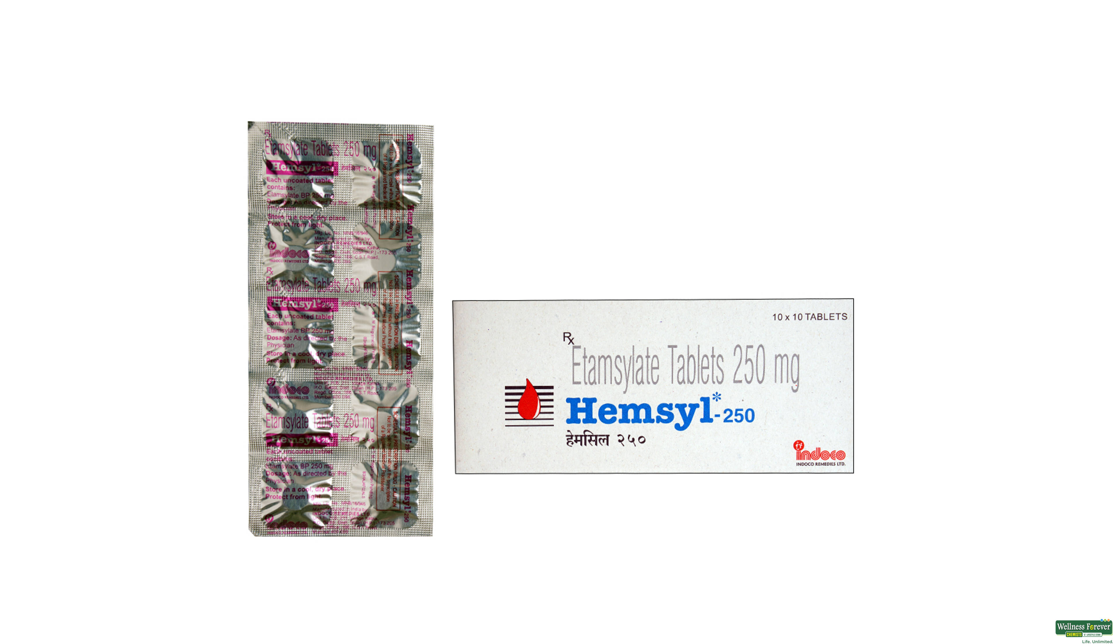 HEMSYL 250MG 10TAB- 1, 10TAB, 