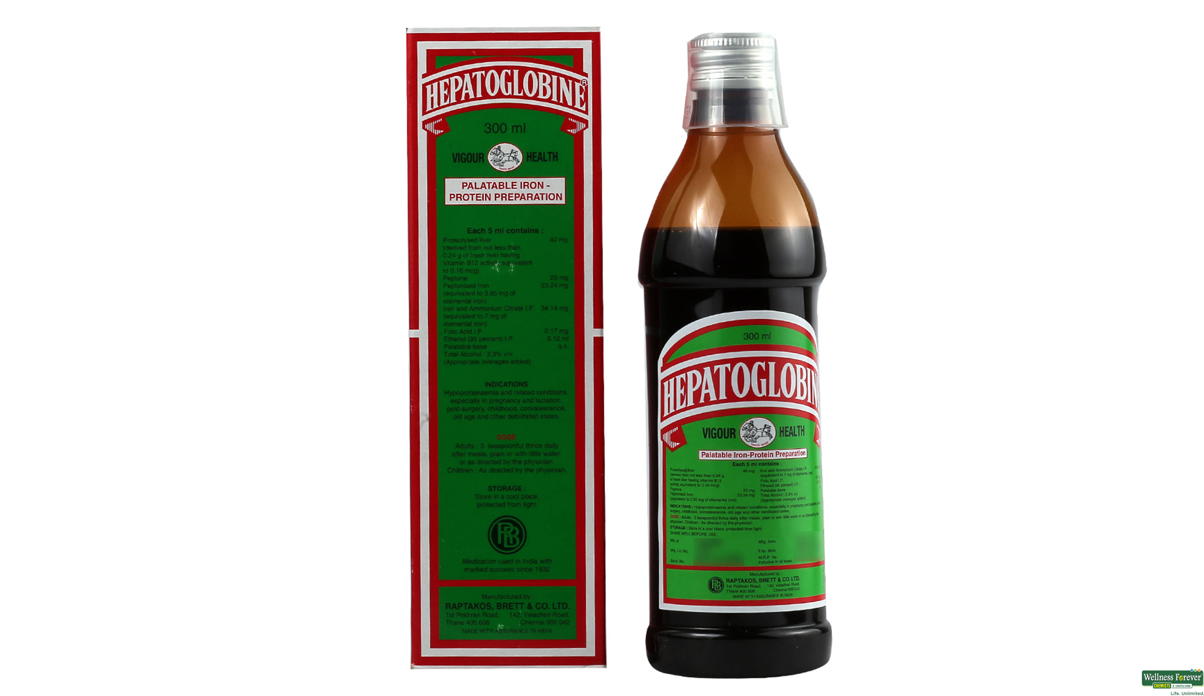 HEPATOGLOBINE SYP 300ML- 1, 300ML, 