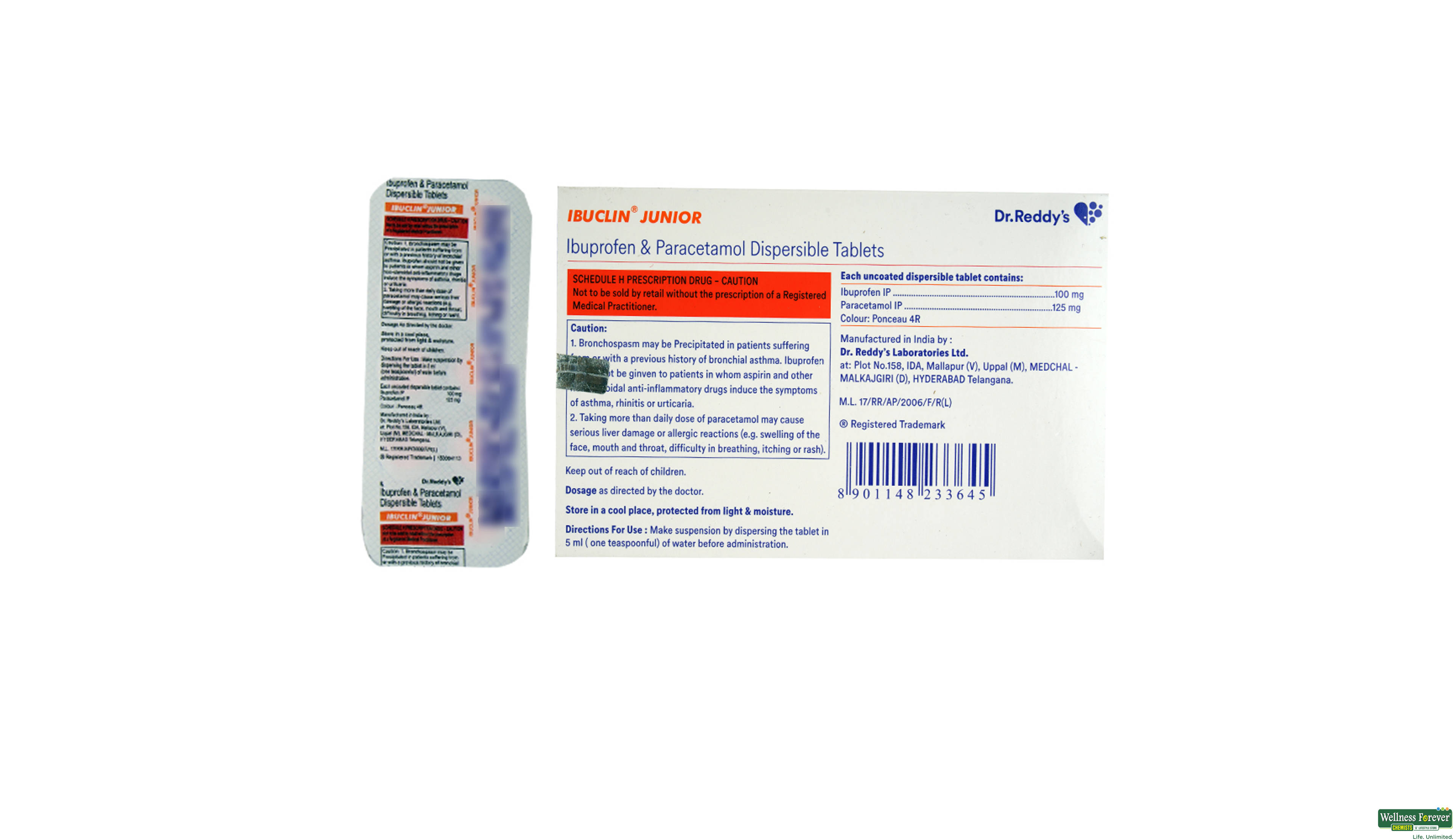 IBUCLIN-JR 10TAB- 2, 10TAB, 