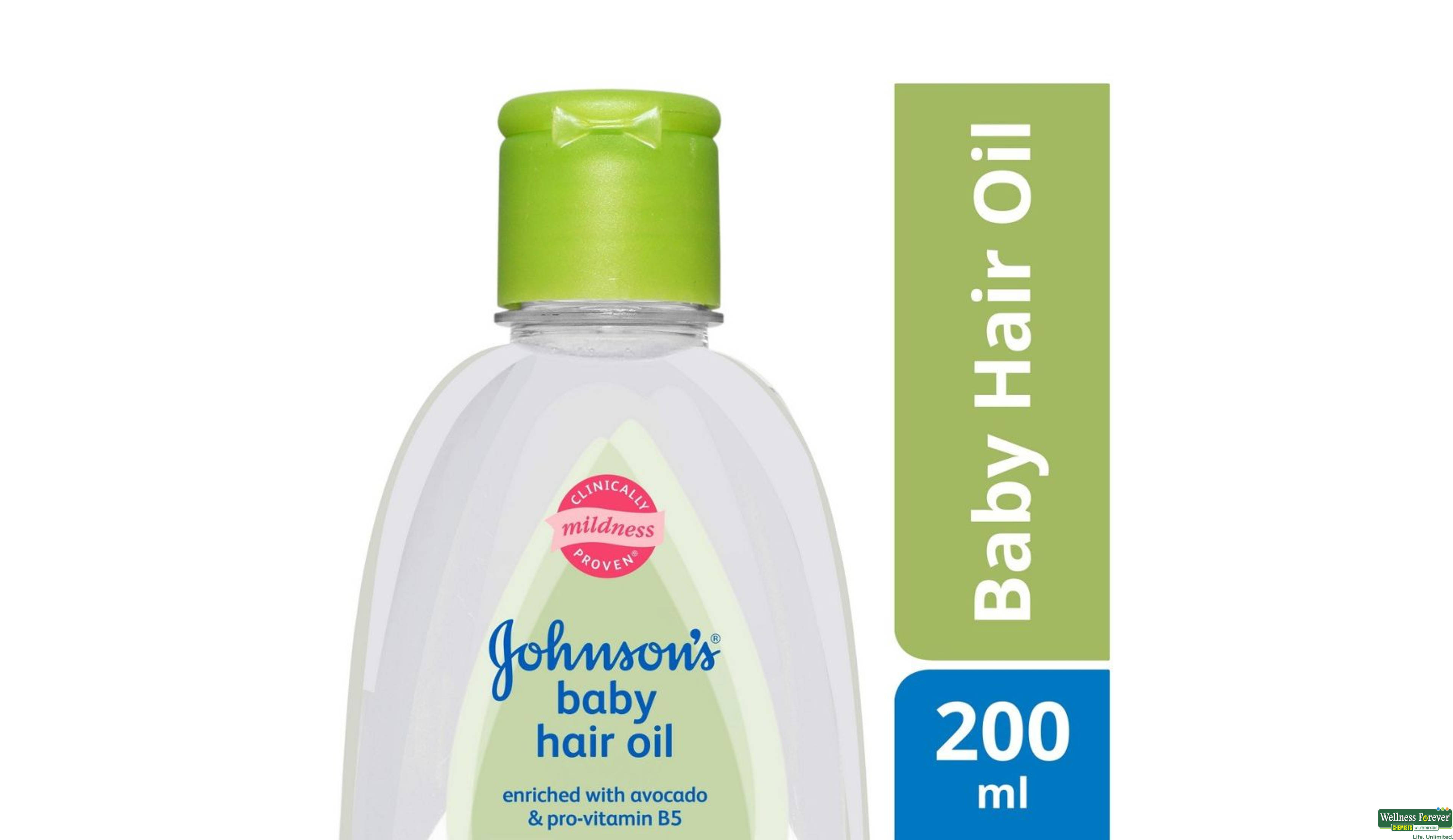 JJ BABY HR/OIL 200ML- 1, 200ML, 