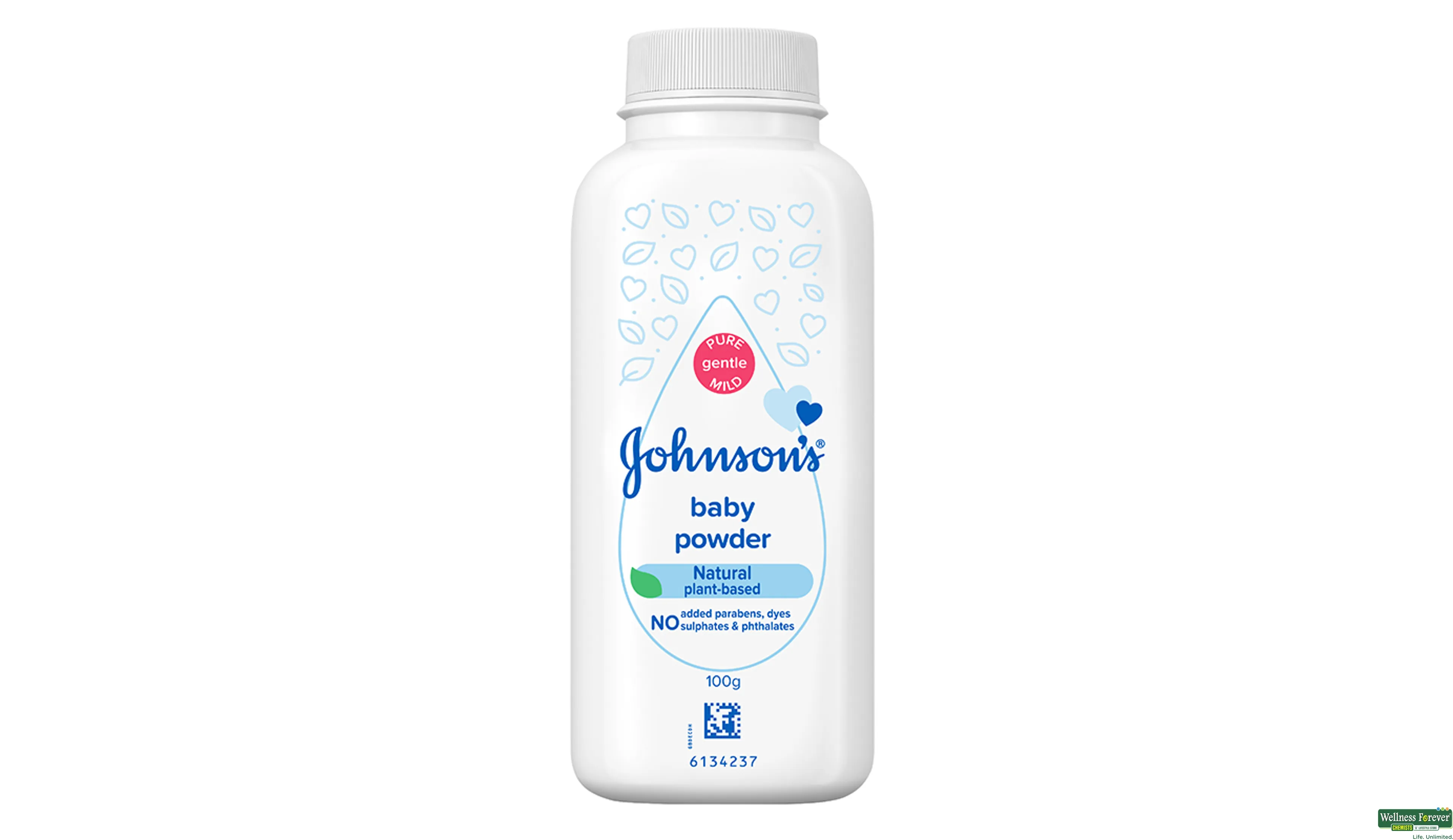 JJ BABY PWDR 100GM- 1, 100GM, 