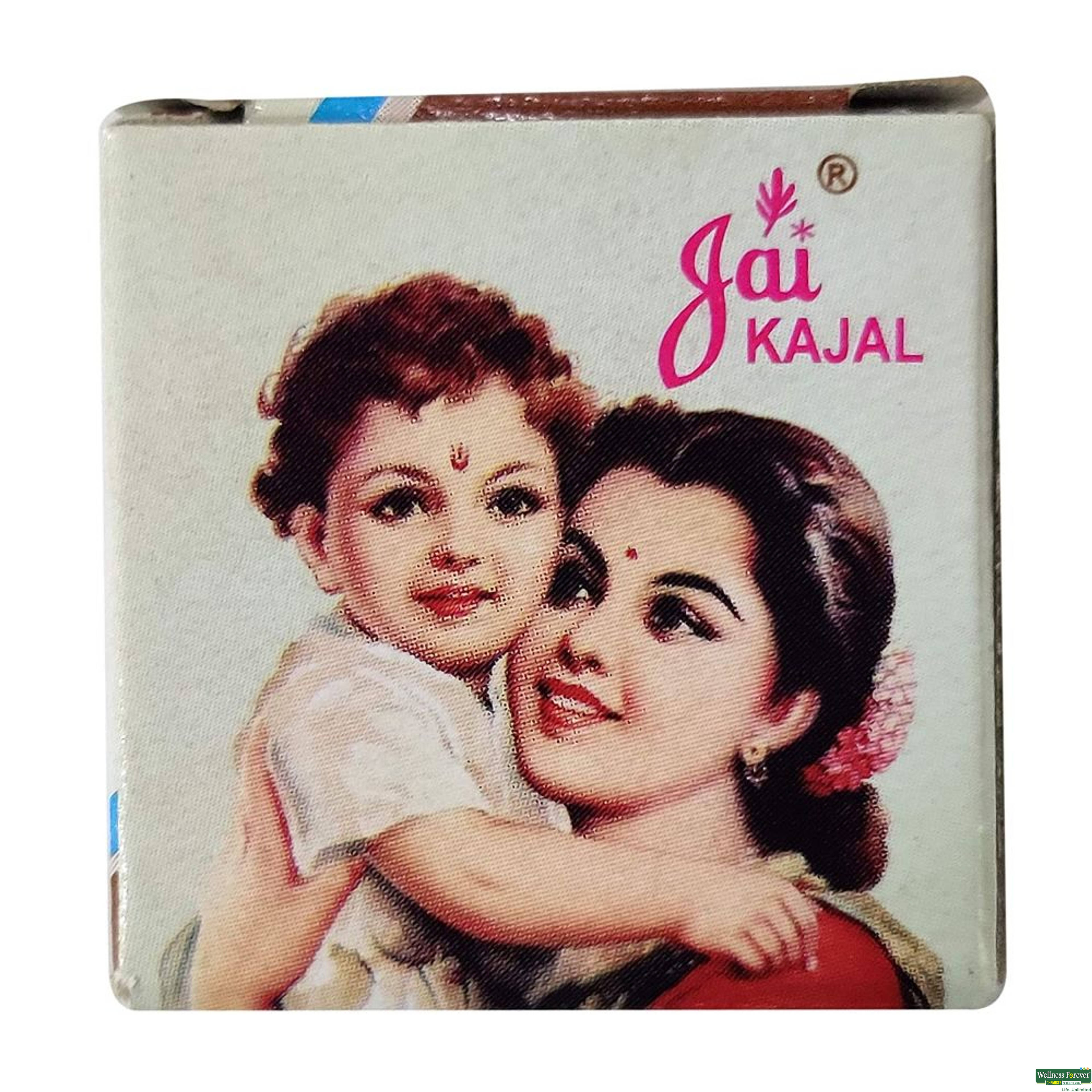 Jai Kajal Black Traditional Real Eye Liner 2.5g-image