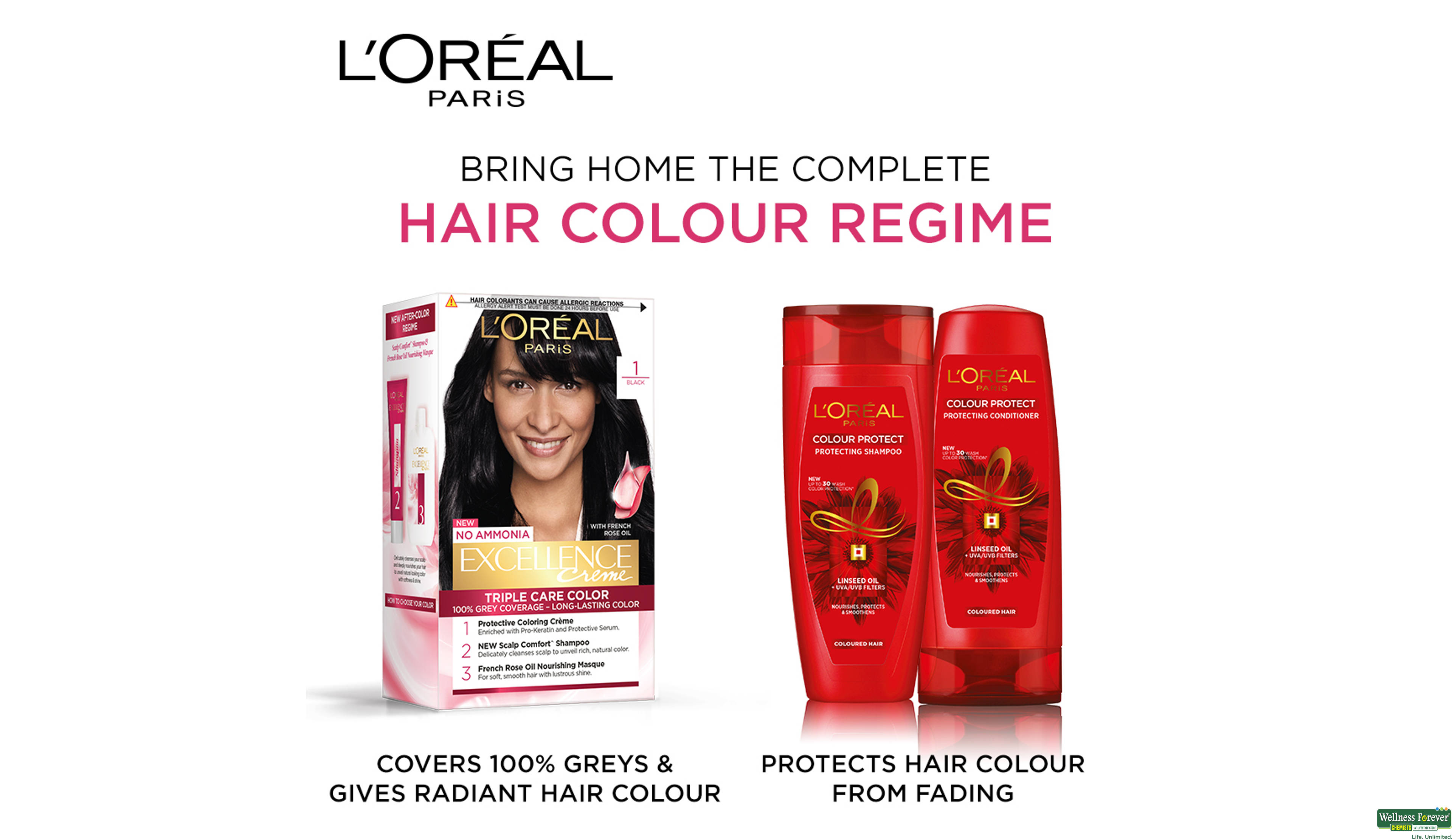 LOREAL HR/COLOR EXCE BLACK 1 1PC- 8, 1PC, 