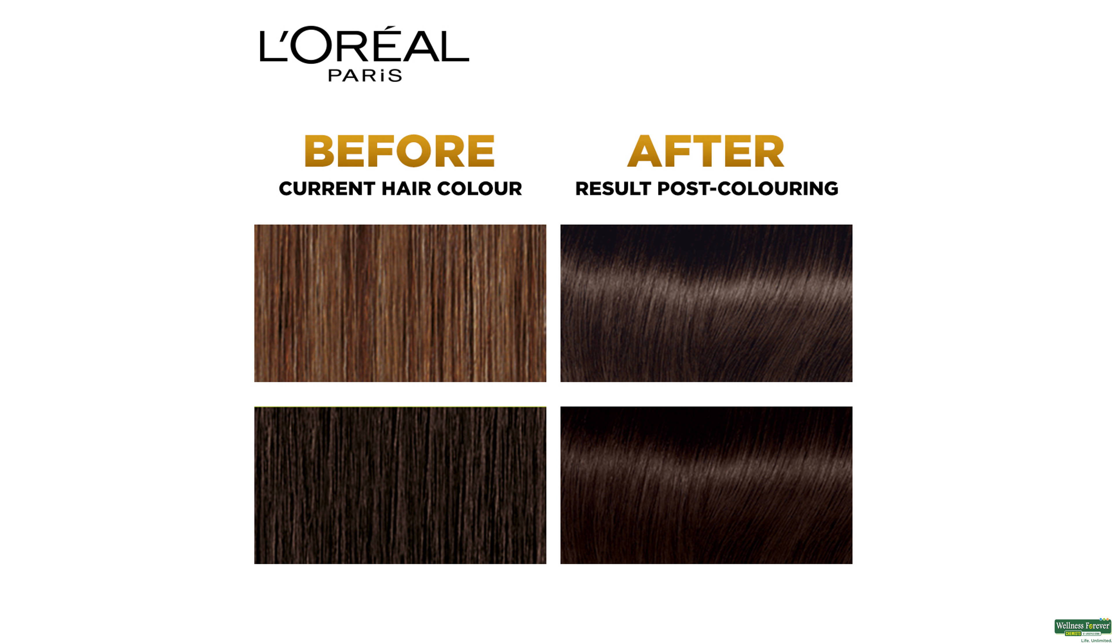 LOREAL HR/COLOR EXCE DARK BROWN 3 1PC- 5, 1PC, 