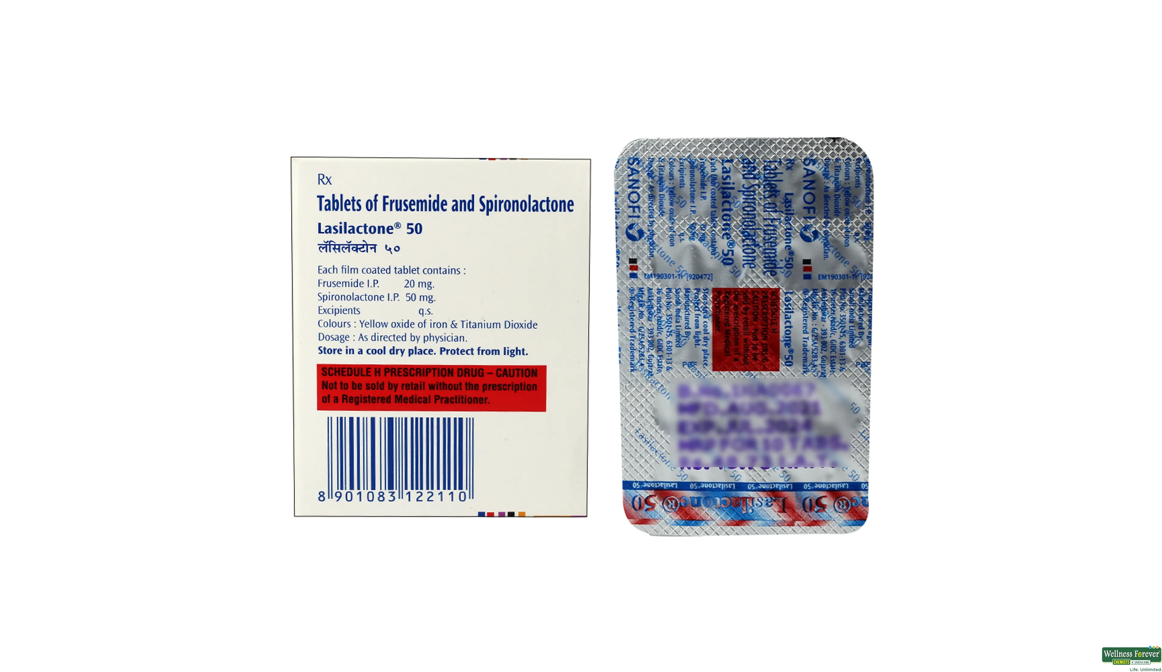 LASILACTONE 50MG 10TAB- 2, 10TAB, 