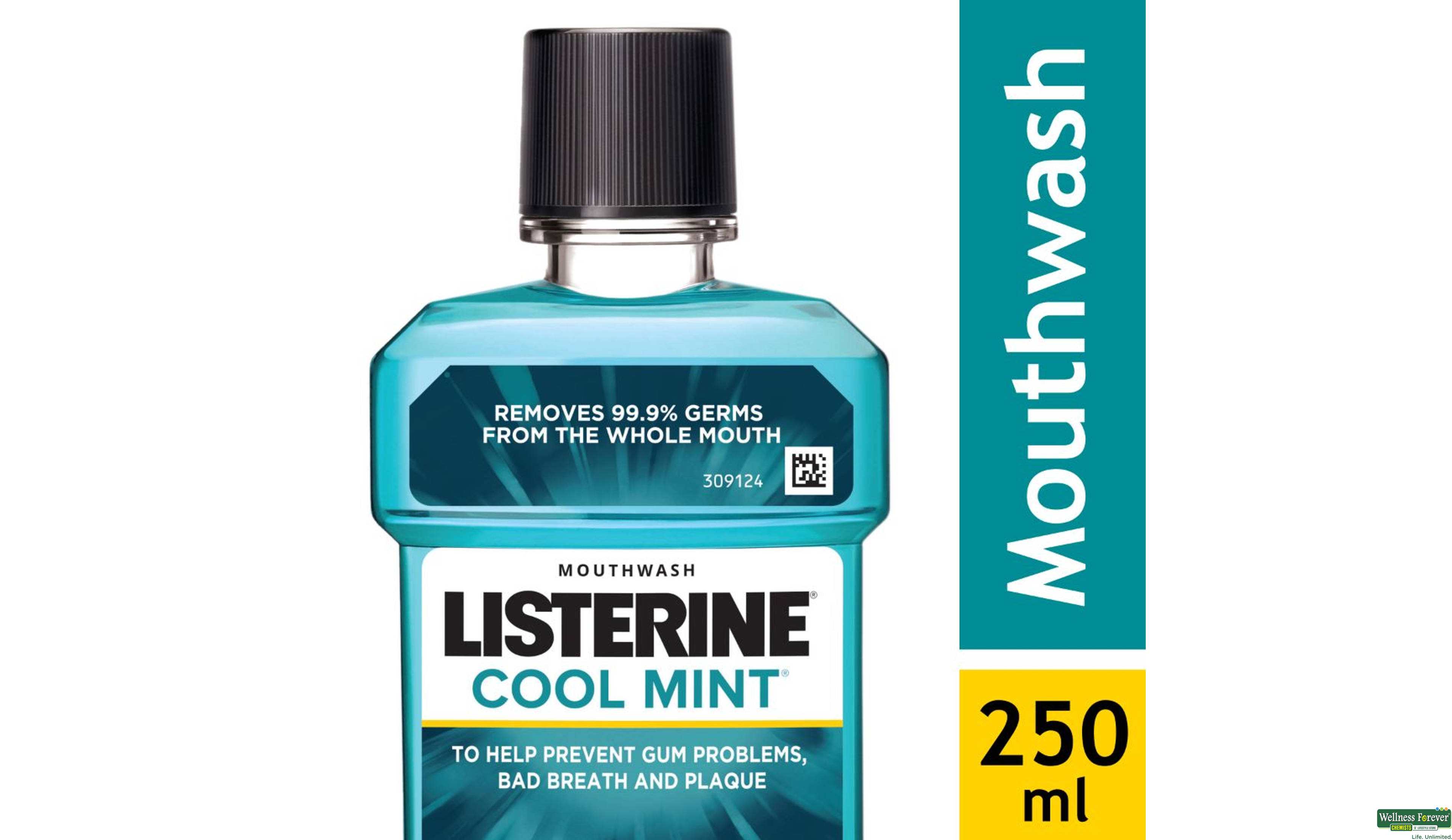 LISTERINE M/WASH COOL MINT 250ML- 1, 250ML, 